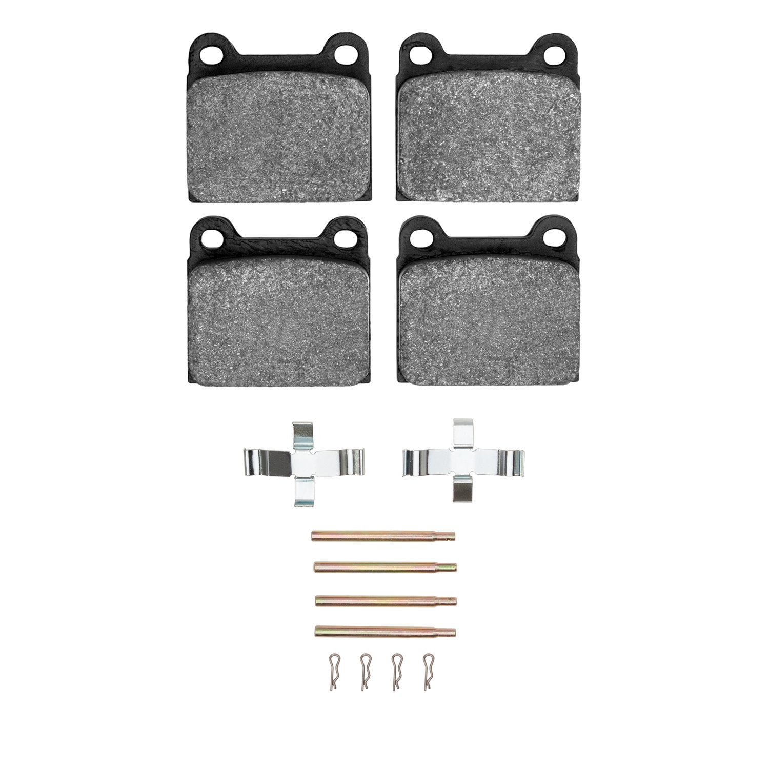 1115-0031-06 Active Performance Brake Pads & Hardware Kit, 1967-1991 Mercedes-Benz, Position: Rear