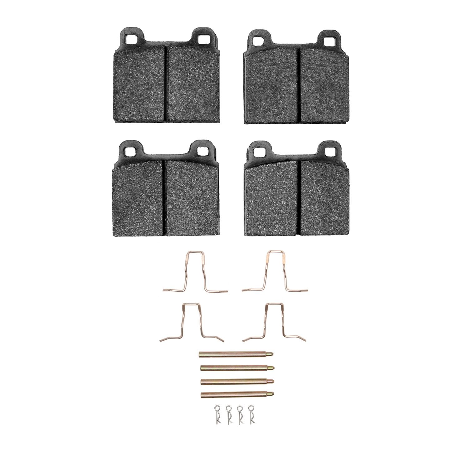 1115-0045-04 Active Performance Brake Pads & Hardware Kit, 1963-1976 Mercedes-Benz, Position: Front