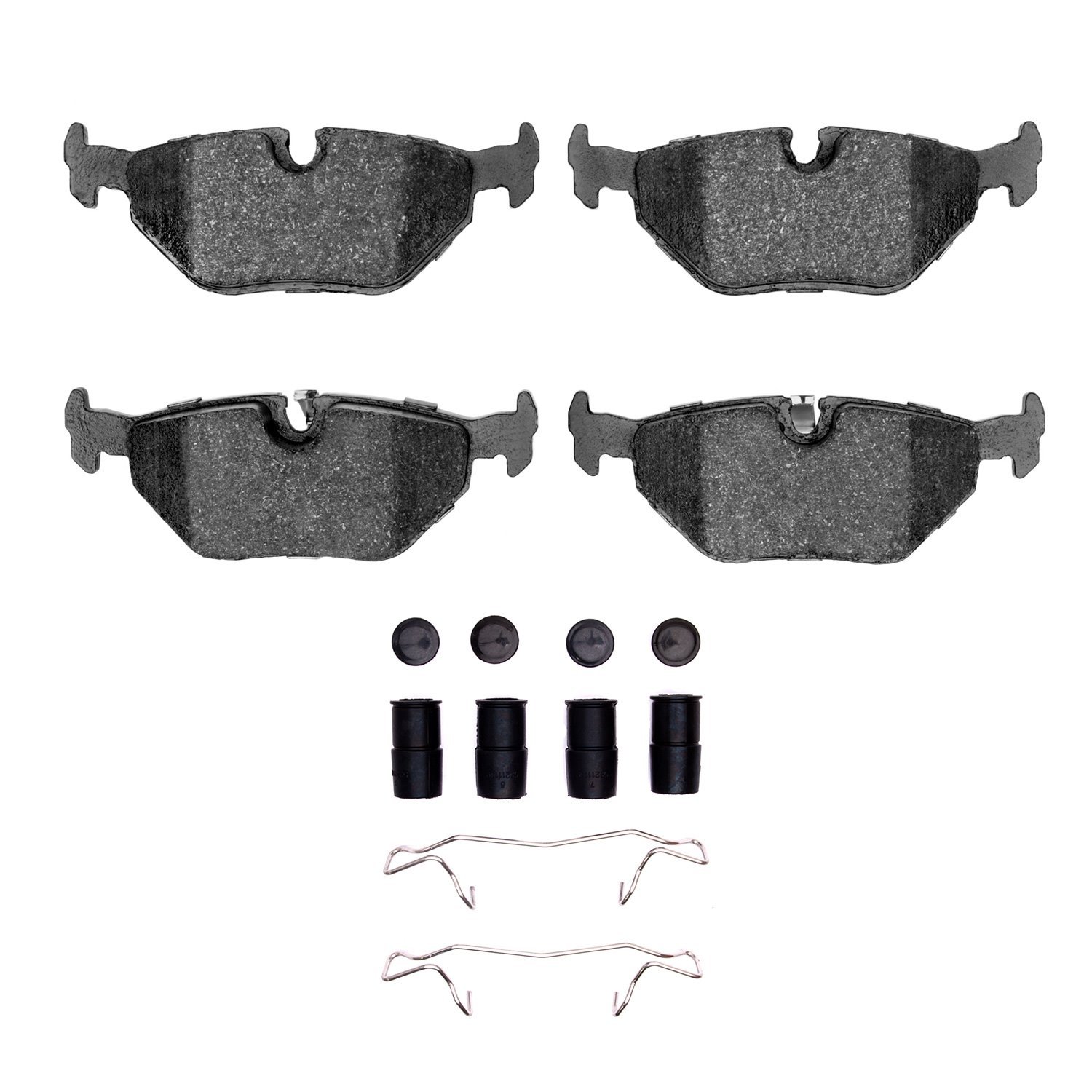 1115-0692-02 Active Performance Brake Pads & Hardware Kit, 1999-2010 GM, Position: Rear