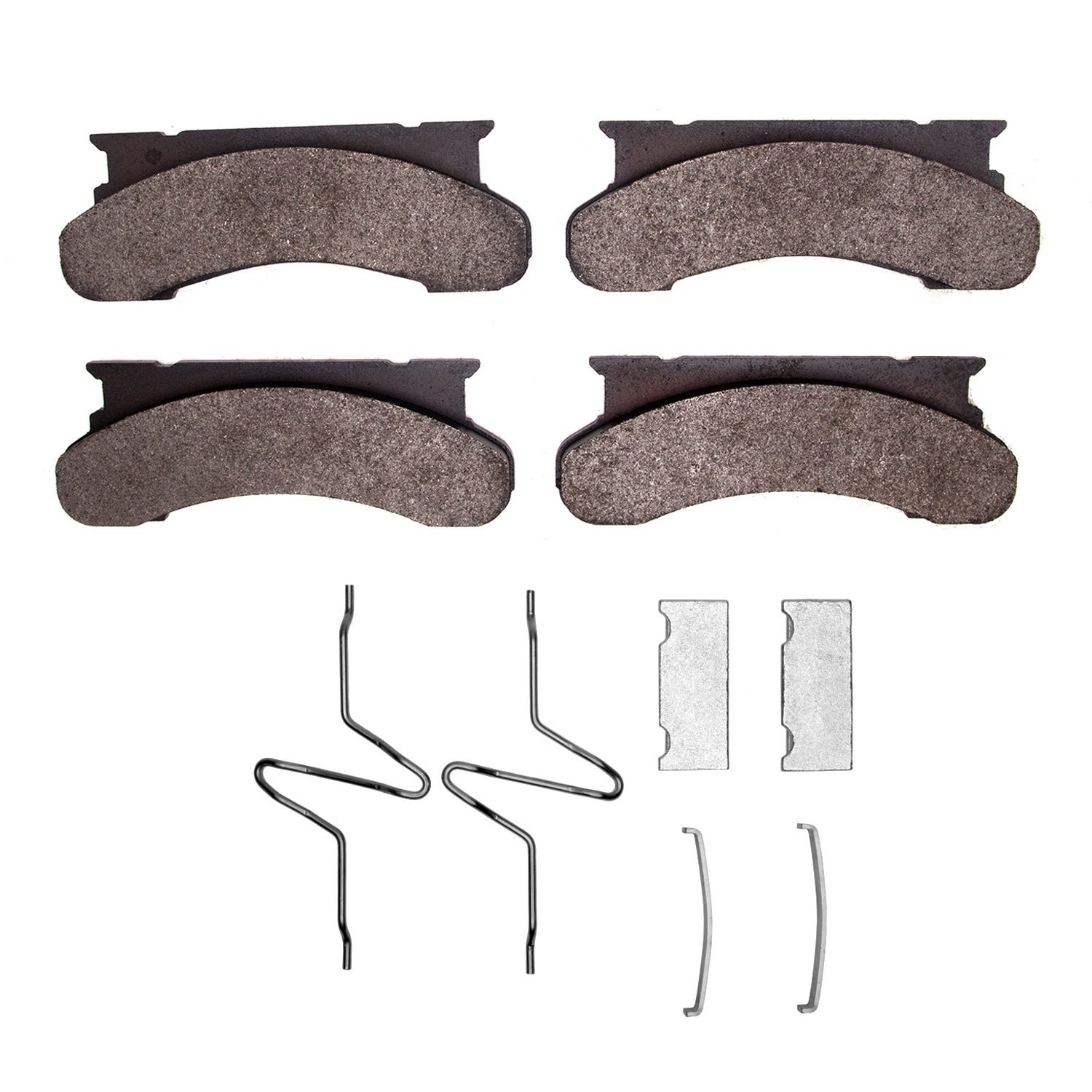 1214-0450-02 Heavy-Duty Brake Pads & Hardware Kit, 1975-1994 Ford/Lincoln/Mercury/Mazda, Position: Front