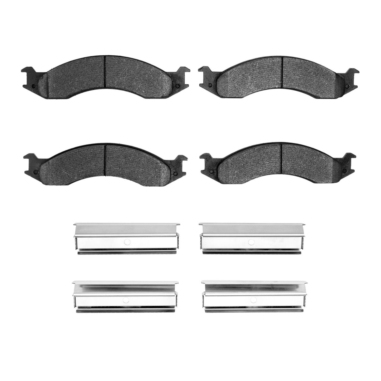 1214-0557-01 Heavy-Duty Brake Pads & Hardware Kit, 1992-1994 Ford/Lincoln/Mercury/Mazda, Position: Front