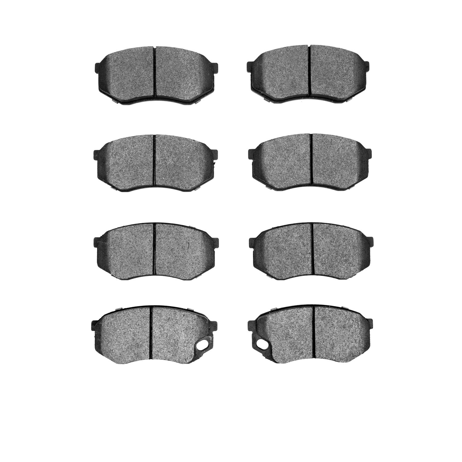 1214-0735-00 Heavy-Duty Semi-Metallic Brake Pads, 1995-2005 Mitsubishi Fuso, Position: Fr