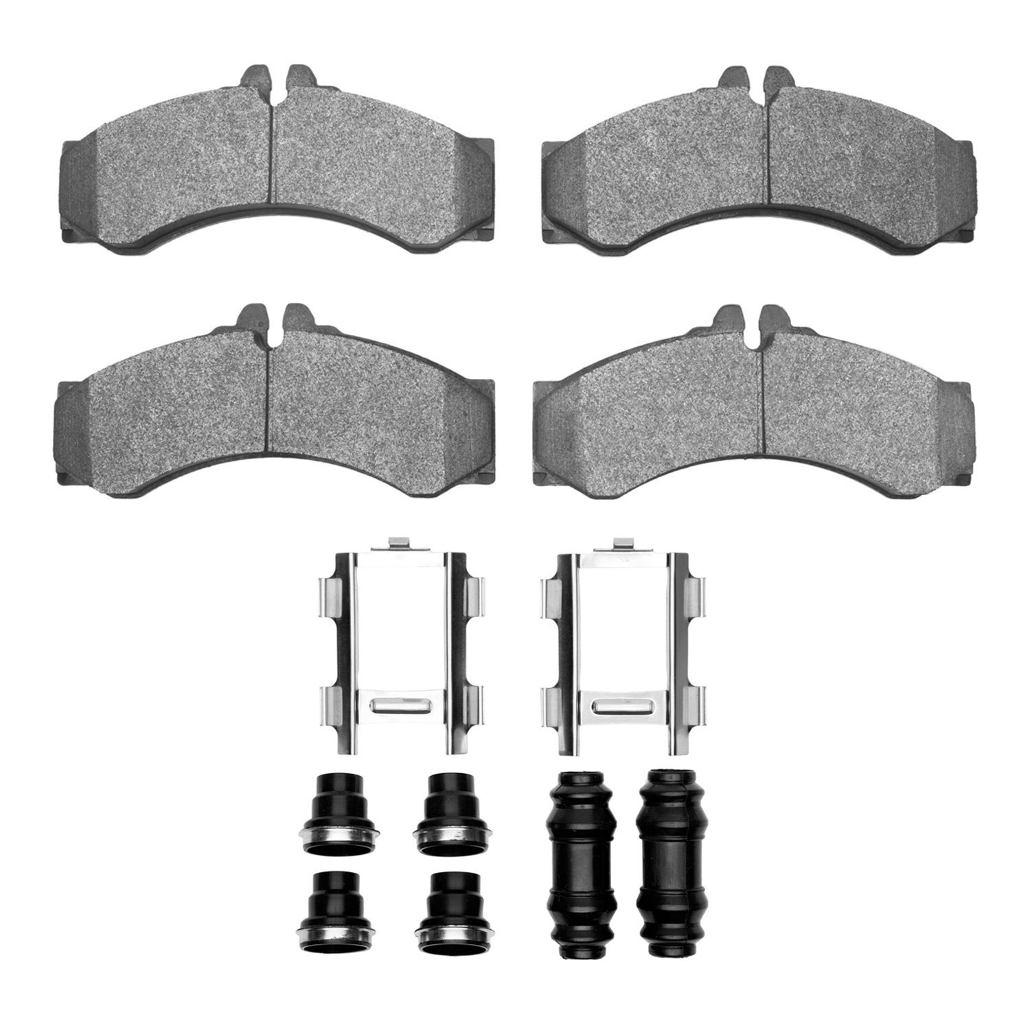 1214-0949-01 Heavy-Duty Brake Pads & Hardware Kit, 2002-2006 Multiple Makes/Models, Position: Fr,Front,Rr