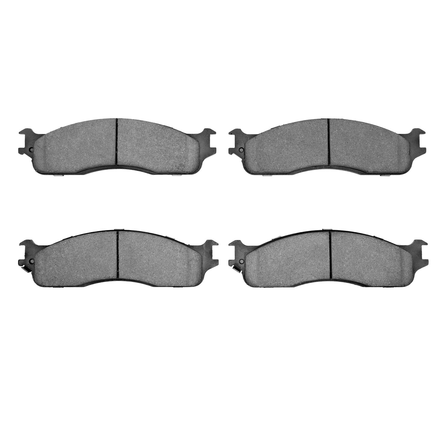 1214-0965-00 Heavy-Duty Semi-Metallic Brake Pads, 2003-2008 Mopar, Position: Front