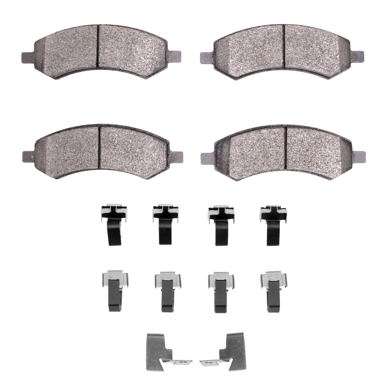 1214-1084-01 Heavy-Duty Brake Pads & Hardware Kit, Fits Select Multiple Makes/Models, Position: Front