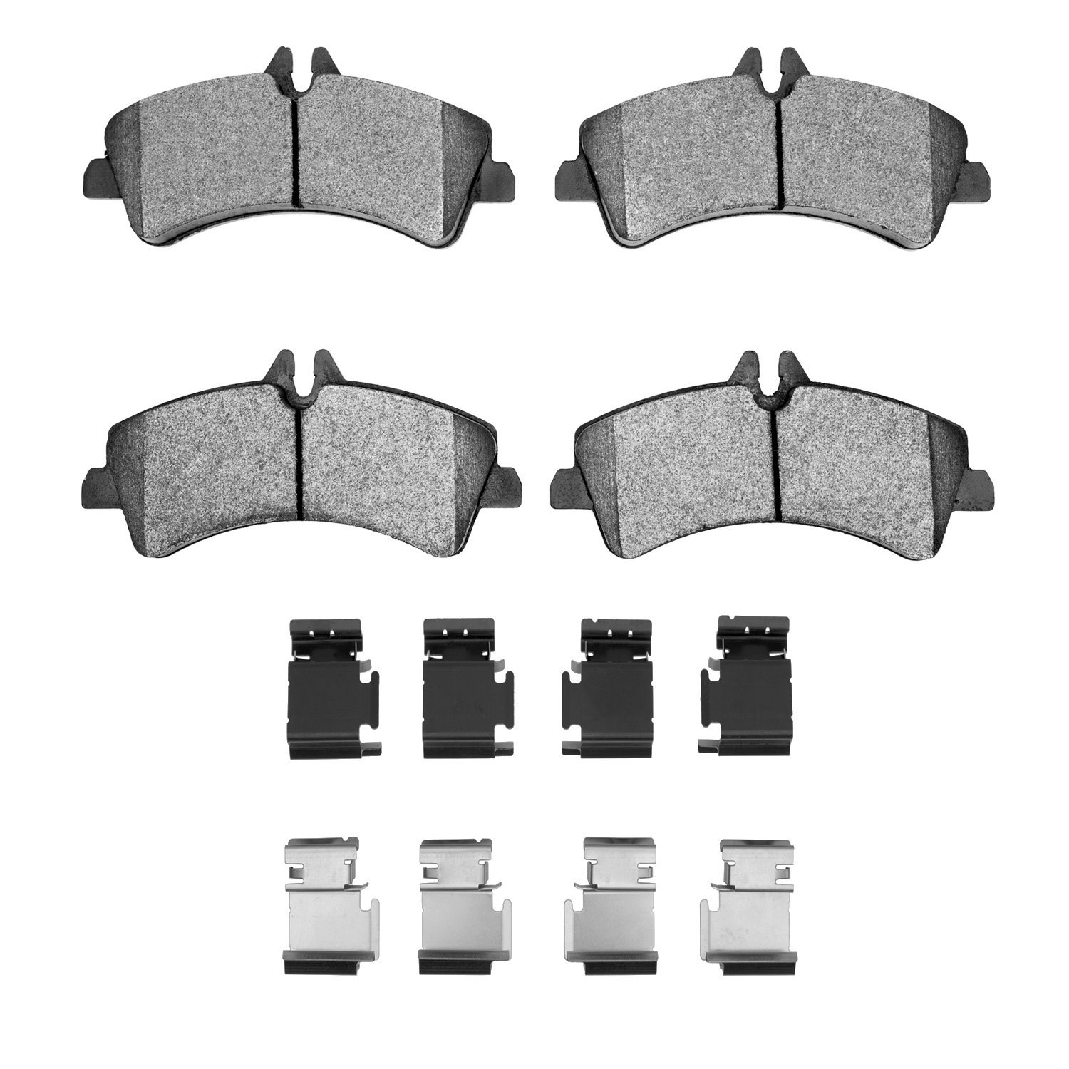 1214-1318-01 Heavy-Duty Brake Pads & Hardware Kit, 2006-2018 Multiple Makes/Models, Position: Rear,Rr