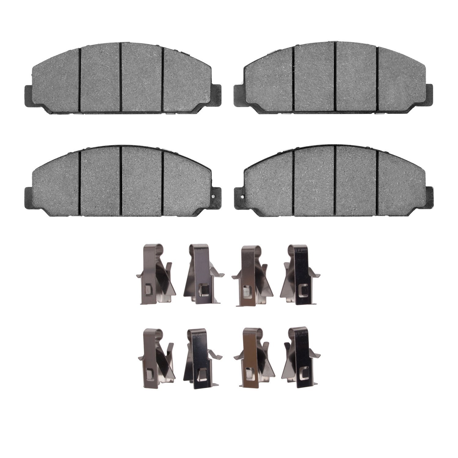 1214-1683-01 Heavy-Duty Brake Pads & Hardware Kit, 2013-2020 Hino, Position: Fr,Rr