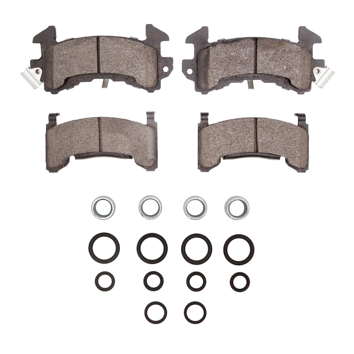 1310-0202-02 3000-Series Ceramic Brake Pads & Hardware Kit, 1978-1985 GM, Position: Rear