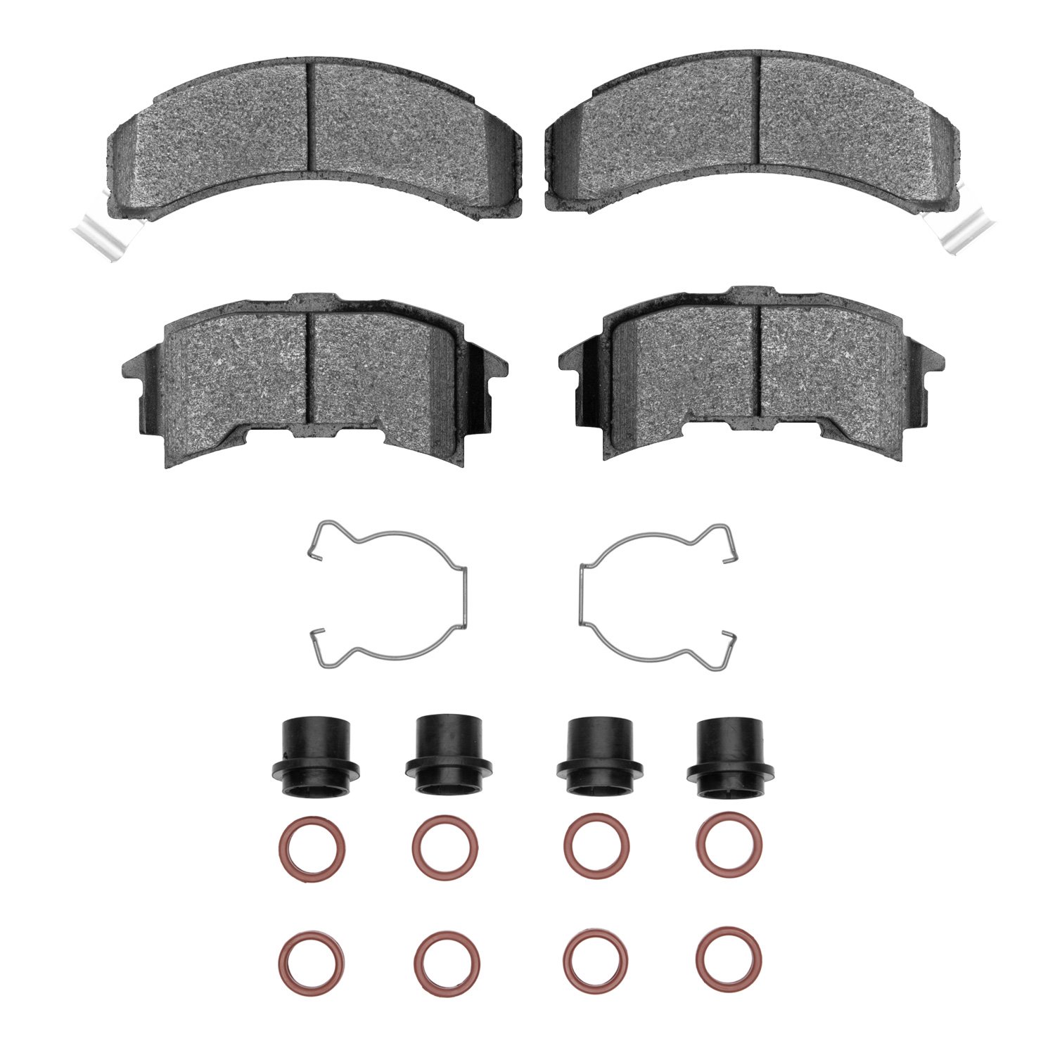 1310-0262-01 3000-Series Ceramic Brake Pads & Hardware Kit, 1984-1988 GM, Position: Rear