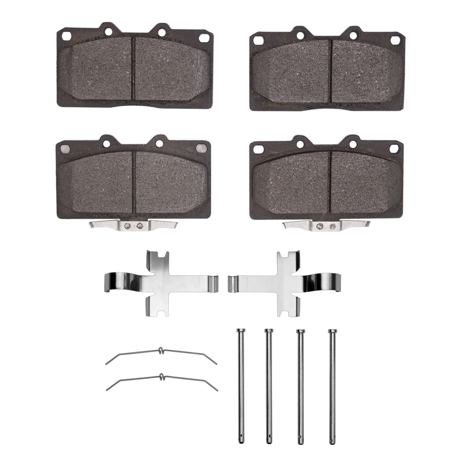 1310-0531-01 3000-Series Ceramic Brake Pads & Hardware Kit, 1991-1999 Multiple Makes/Models, Position: Front