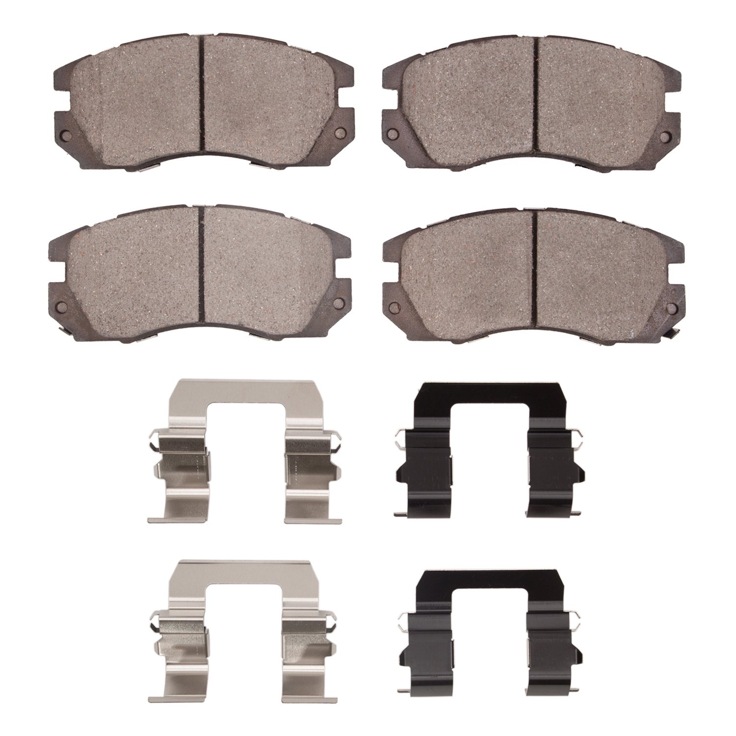 1310-0563-01 3000-Series Ceramic Brake Pads & Hardware Kit, 1990-1996 Subaru, Position: Front