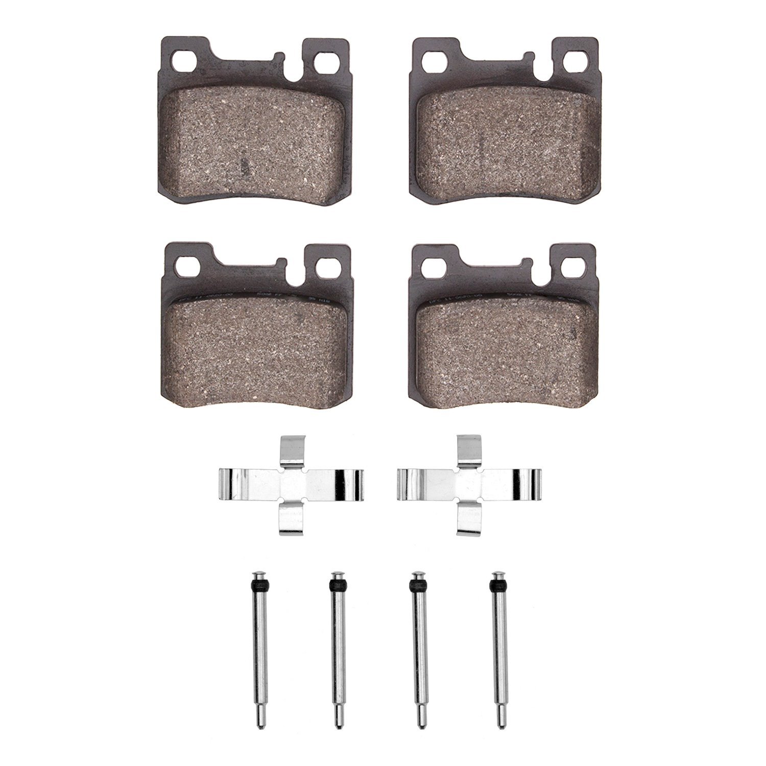 1310-0620-01 3000-Series Ceramic Brake Pads & Hardware Kit, 1986-1995 Mercedes-Benz, Position: Rear