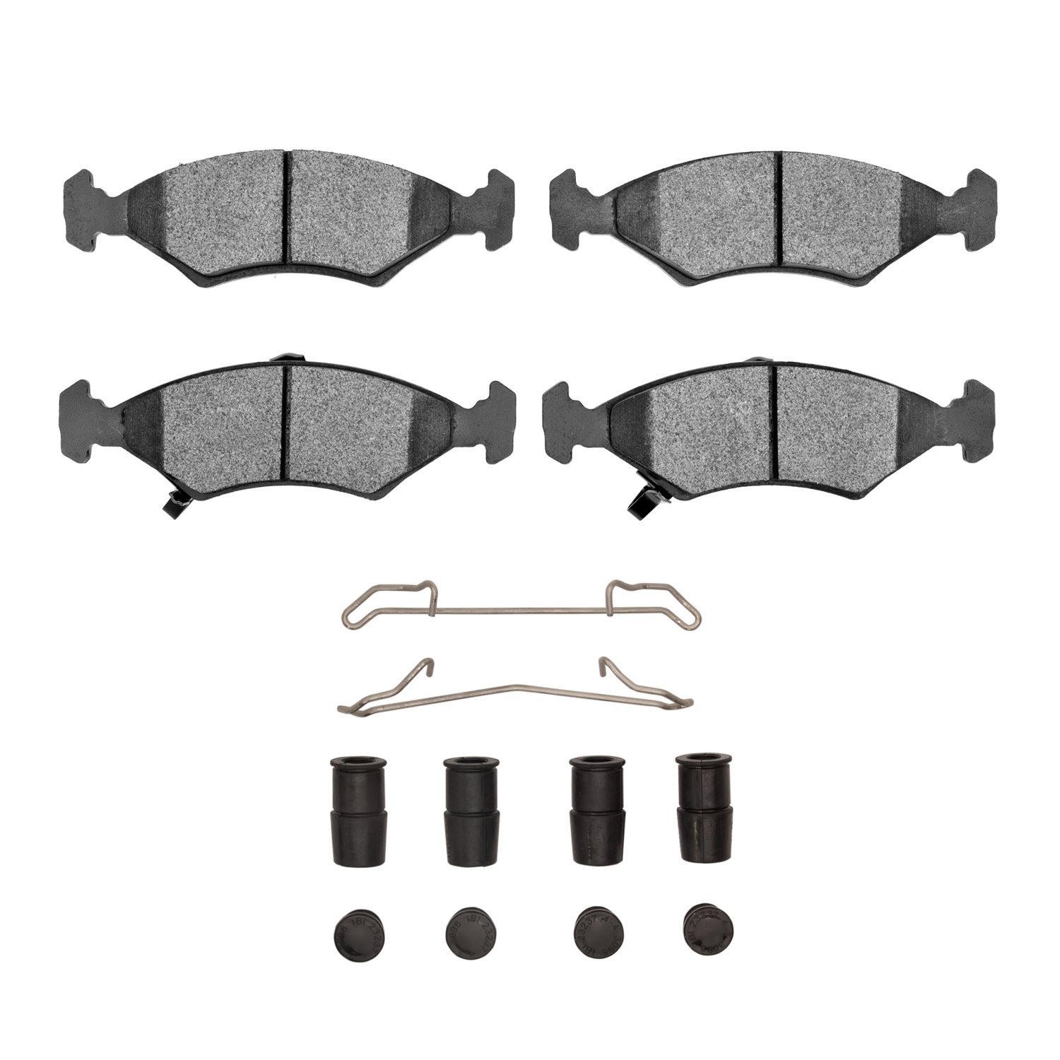 1310-0766-01 3000-Series Ceramic Brake Pads & Hardware Kit, 1994-2000 Kia/Hyundai/Genesis, Position: Front