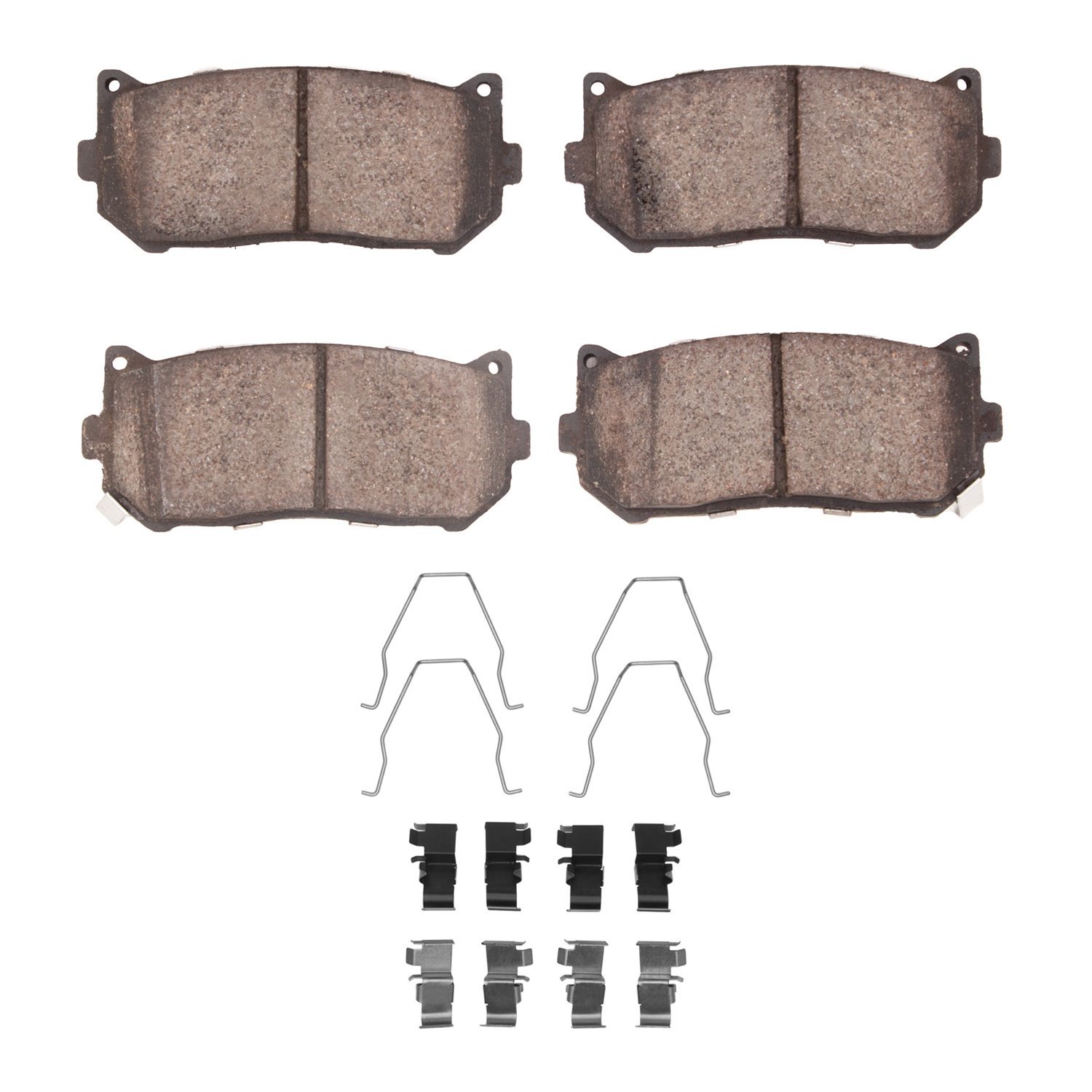 1310-0775-01 3000-Series Ceramic Brake Pads & Hardware Kit, 1998-2003 Kia/Hyundai/Genesis, Position: Rear