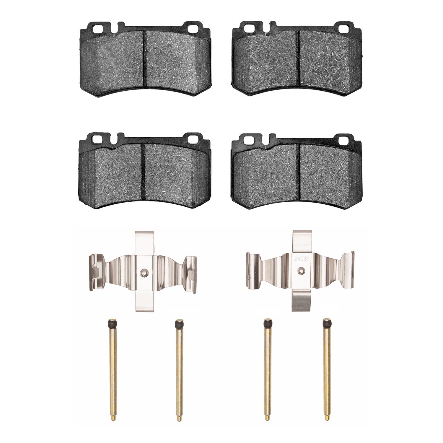 1310-0984-02 3000-Series Ceramic Brake Pads & Hardware Kit, 2007-2013 Mercedes-Benz, Position: Rear