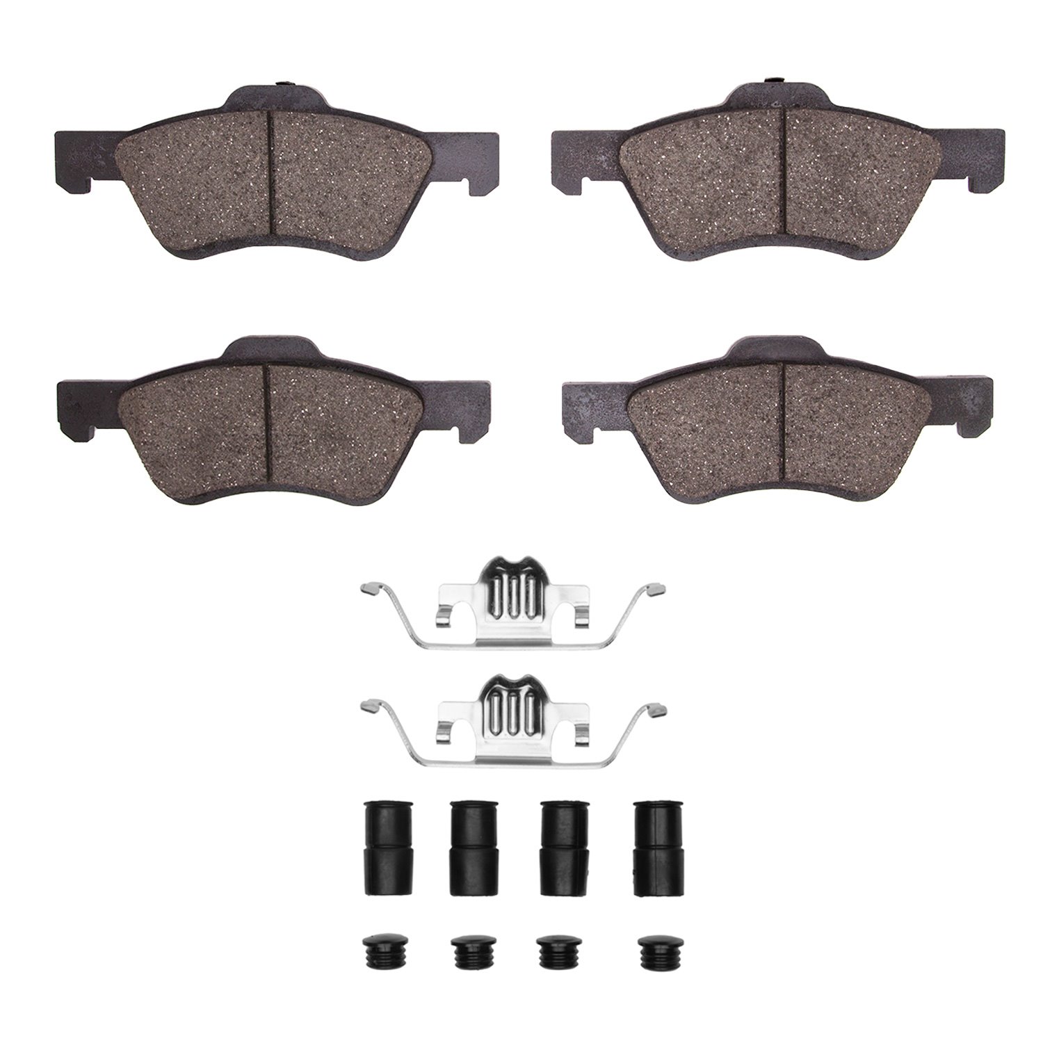 1310-1047-01 3000-Series Ceramic Brake Pads & Hardware Kit, 2005-2012 Ford/Lincoln/Mercury/Mazda, Position: Front