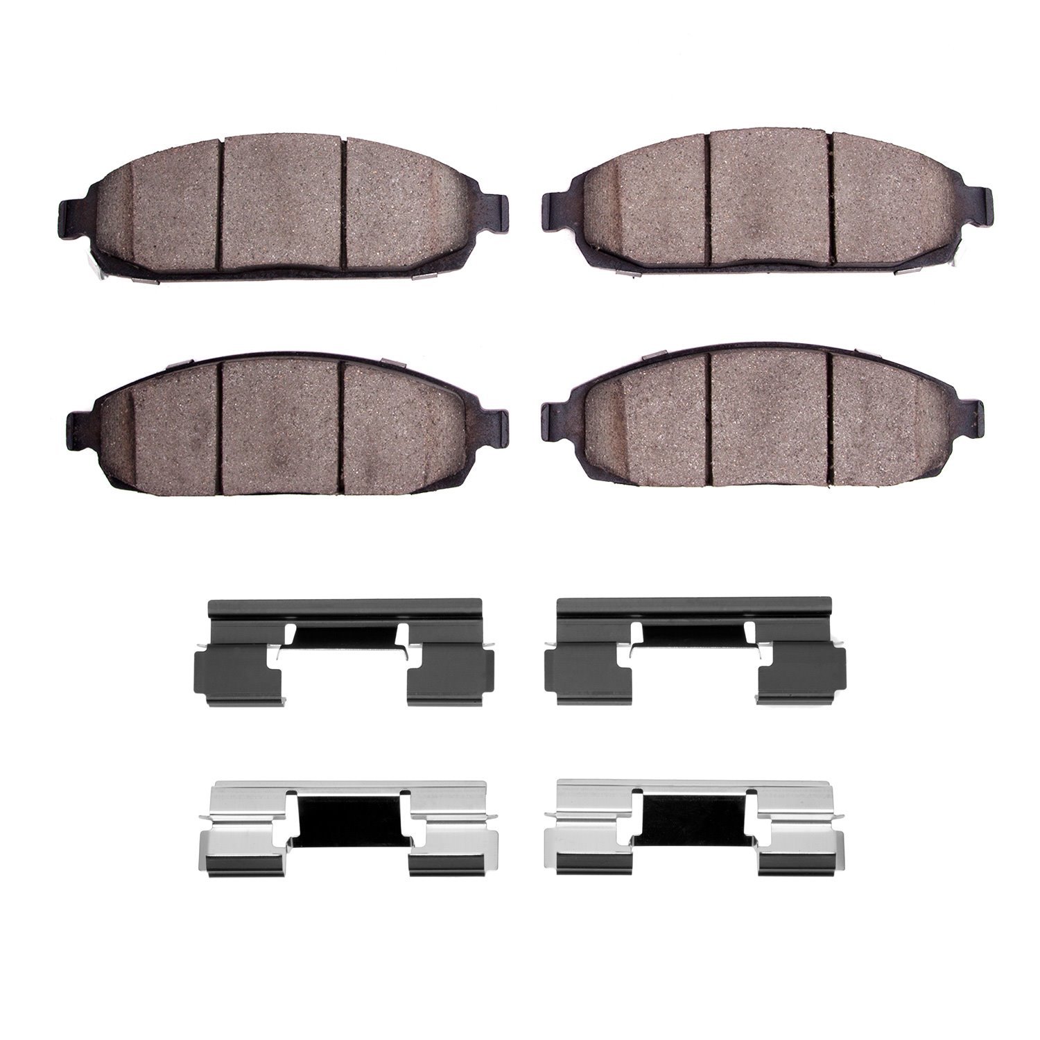 1310-1080-01 3000-Series Ceramic Brake Pads & Hardware Kit, 2005-2010 Mopar, Position: Front
