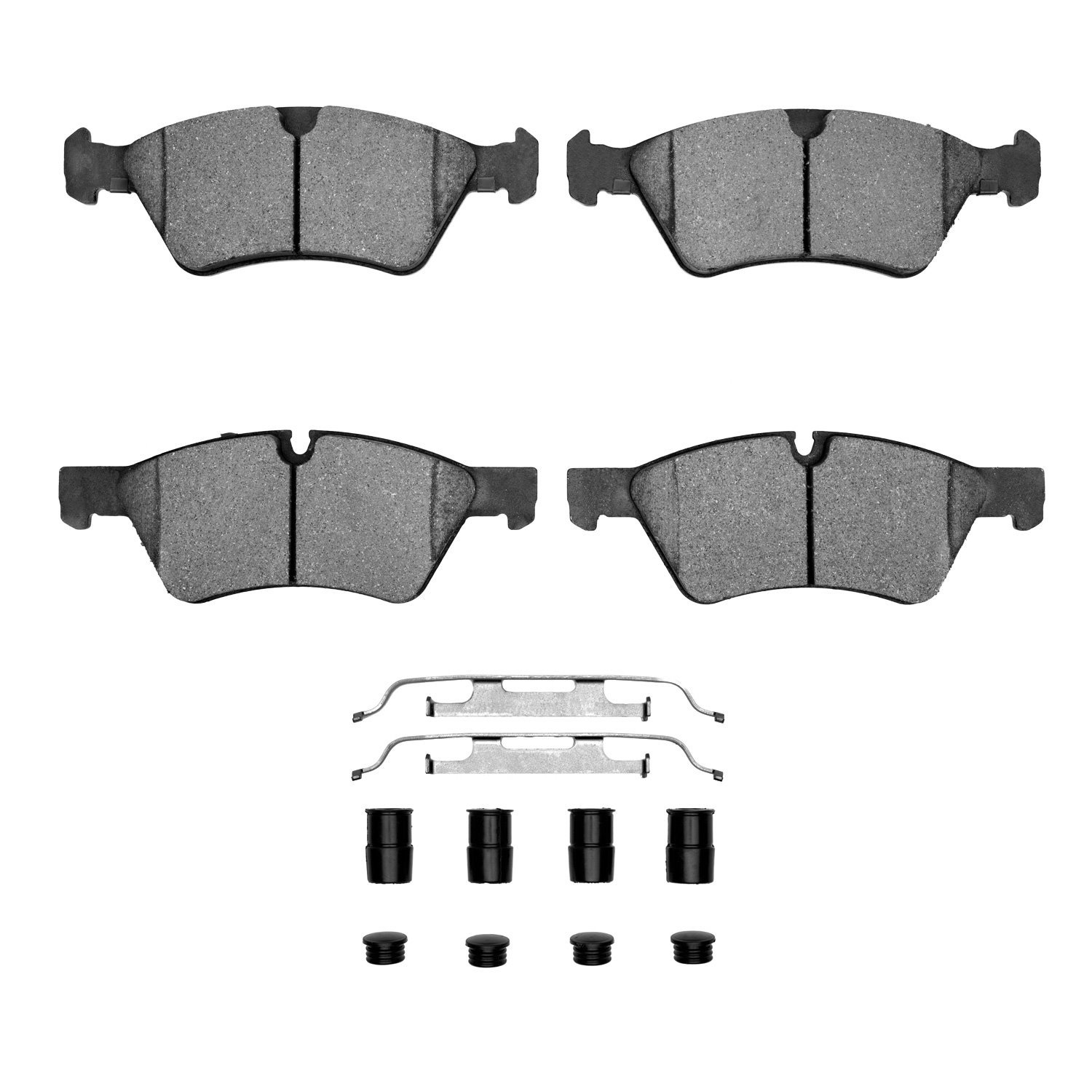 1310-1123-01 3000-Series Ceramic Brake Pads & Hardware Kit, 2005-2012 Mercedes-Benz, Position: Front