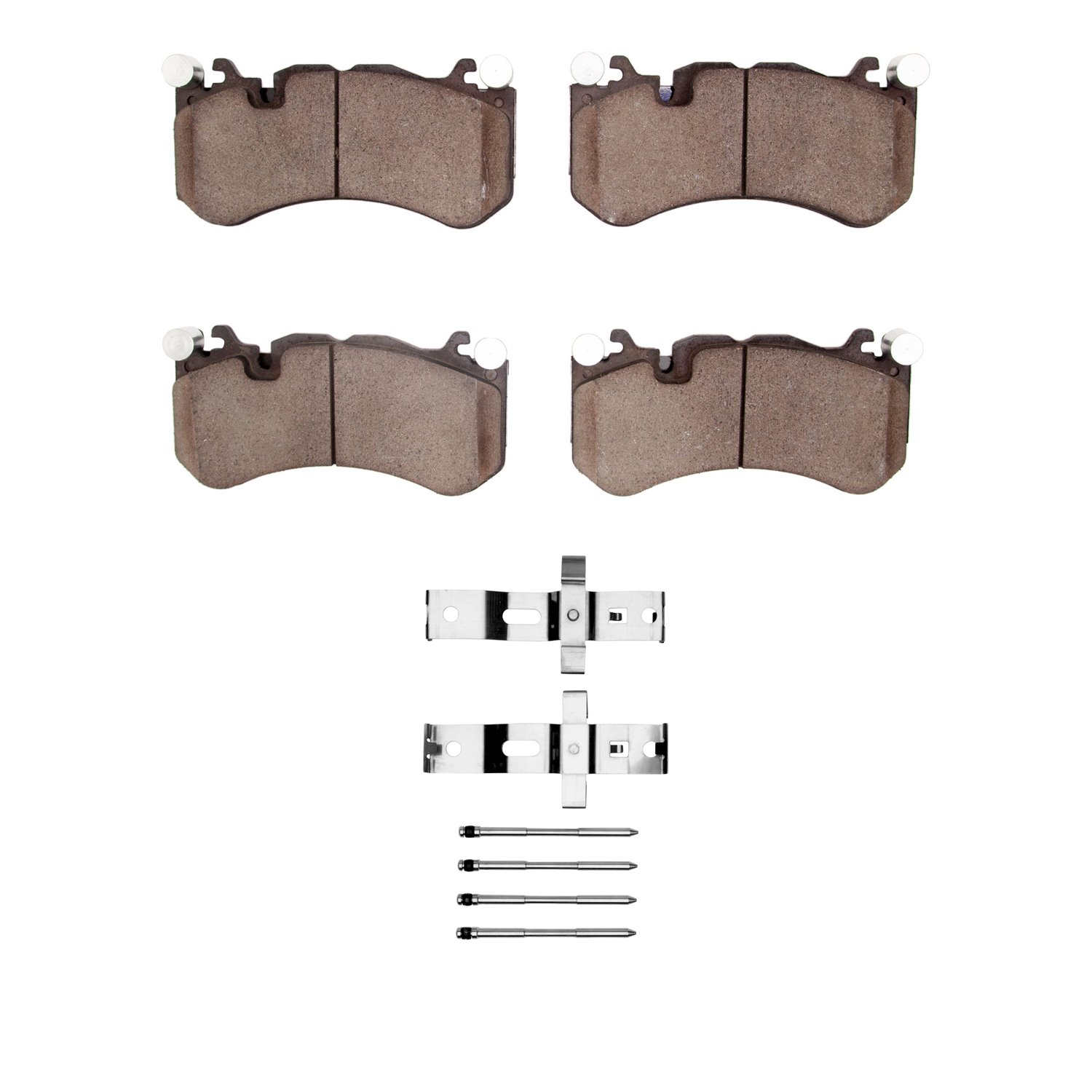 1310-1291-11 3000-Series Ceramic Brake Pads & Hardware Kit, 2008-2011 Mercedes-Benz, Position: Front