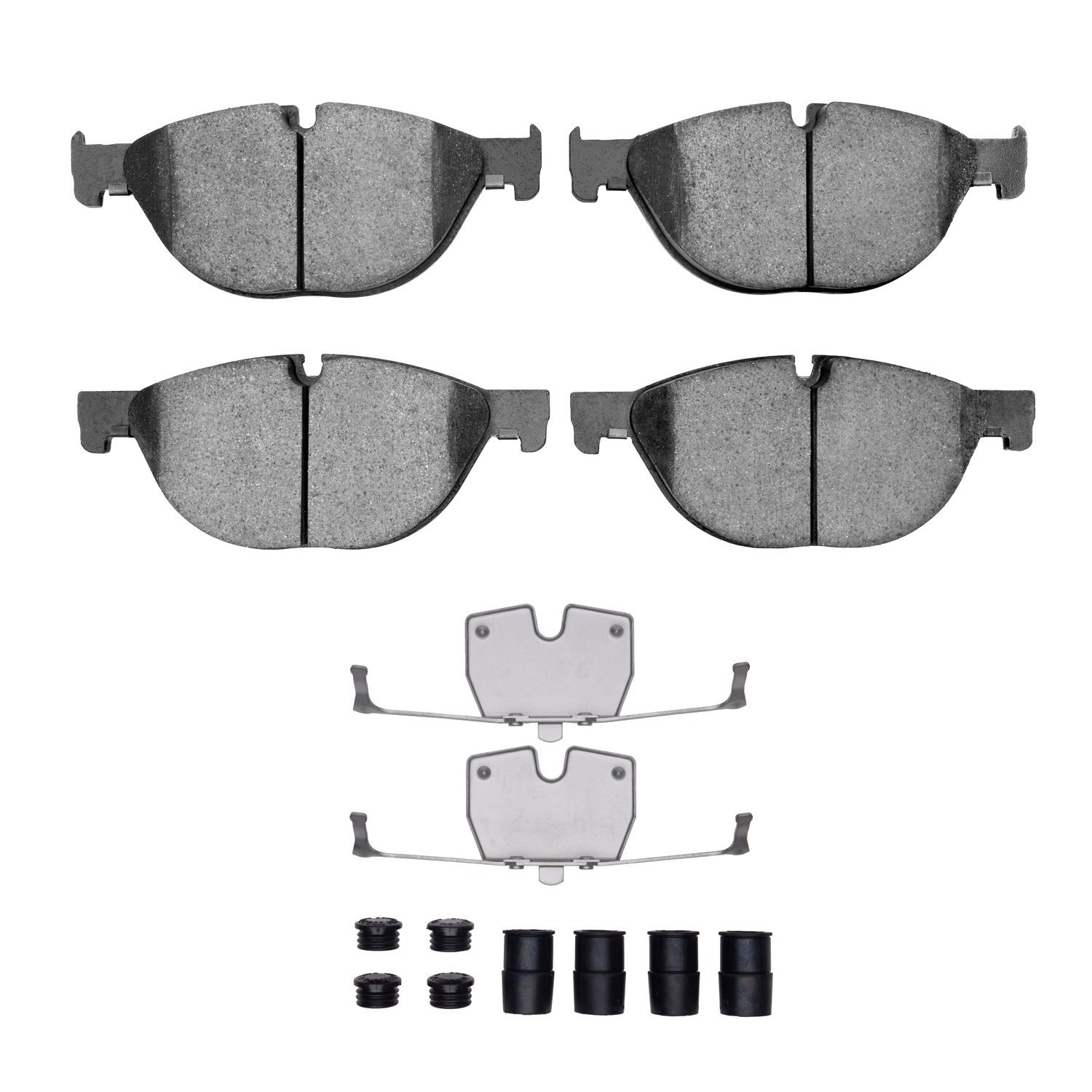 1310-1409-01 3000-Series Ceramic Brake Pads & Hardware Kit, 2009-2018 BMW, Position: Front