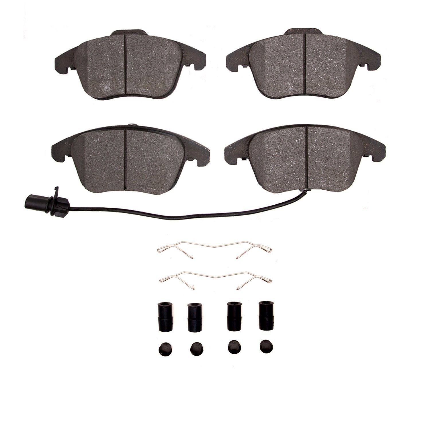 1310-1535-02 3000-Series Ceramic Brake Pads & Hardware Kit, 2009-2016 Audi/Volkswagen, Position: Front