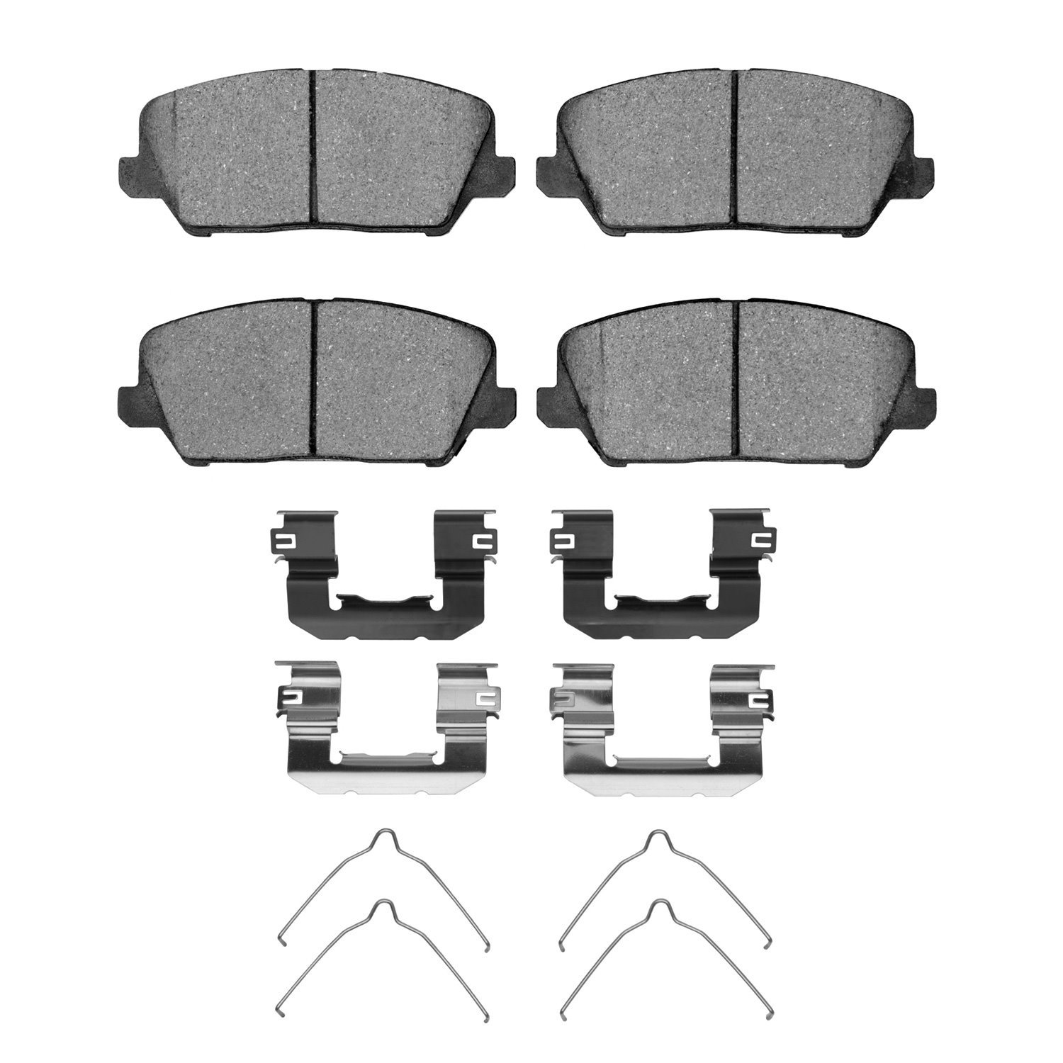 1310-1735-02 3000-Series Ceramic Brake Pads & Hardware Kit, 2016-2017 Kia/Hyundai/Genesis, Position: Front