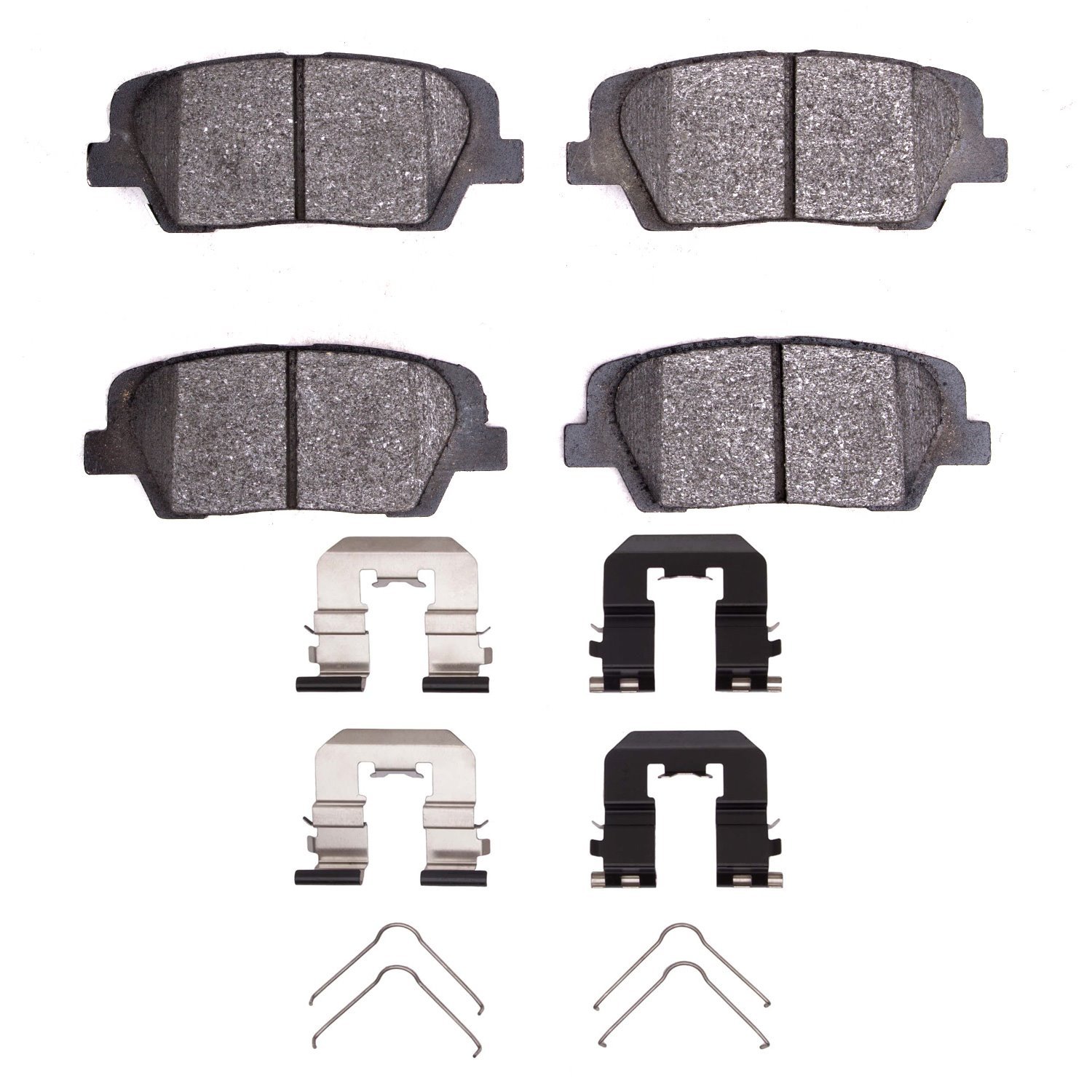 1310-1816-03 3000-Series Ceramic Brake Pads & Hardware Kit, 2010-2019 Kia/Hyundai/Genesis, Position: Rear