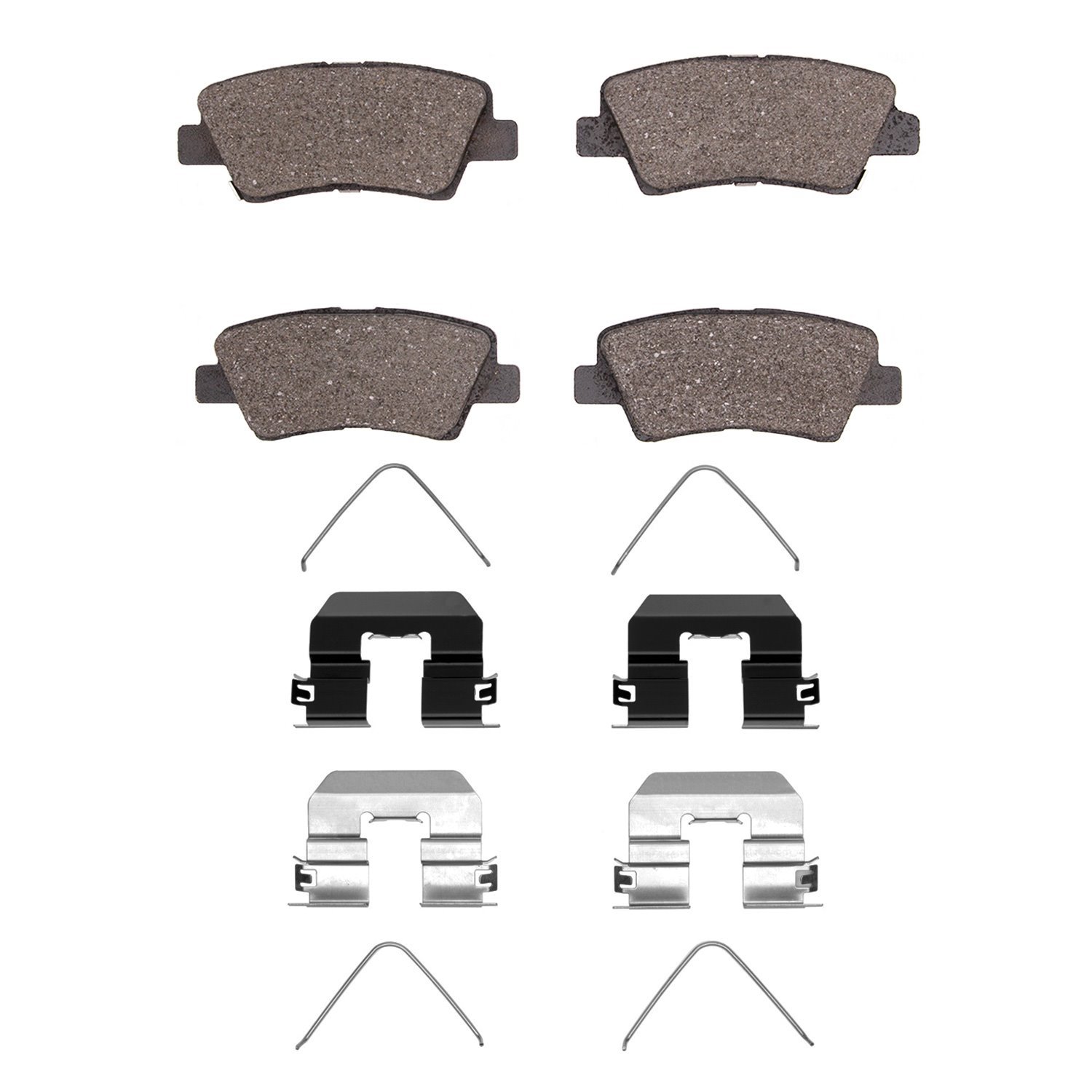1310-1848-01 3000-Series Ceramic Brake Pads & Hardware Kit, Fits Select Kia/Hyundai/Genesis, Position: Rear