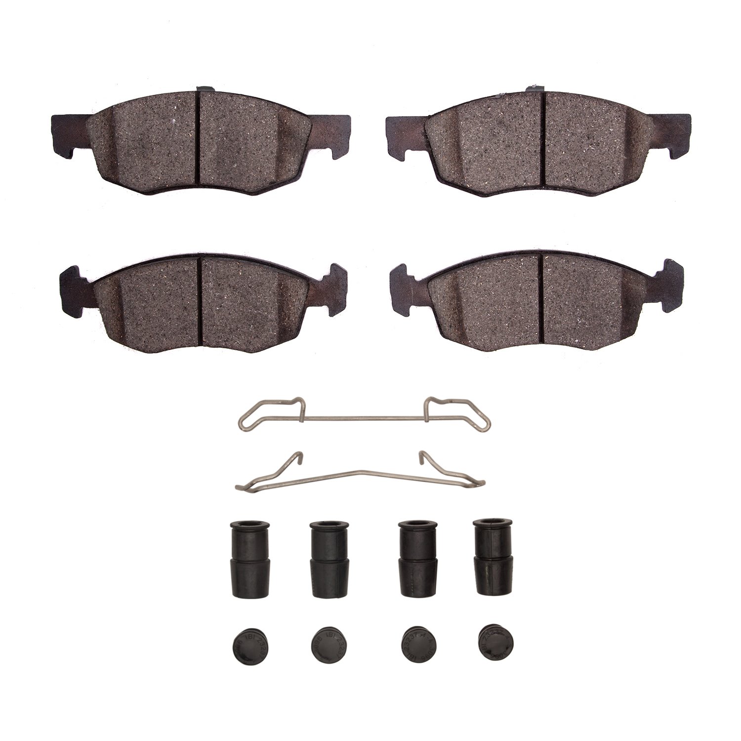 1310-1906-01 3000-Series Ceramic Brake Pads & Hardware Kit, 2015-2018 Mopar, Position: Front