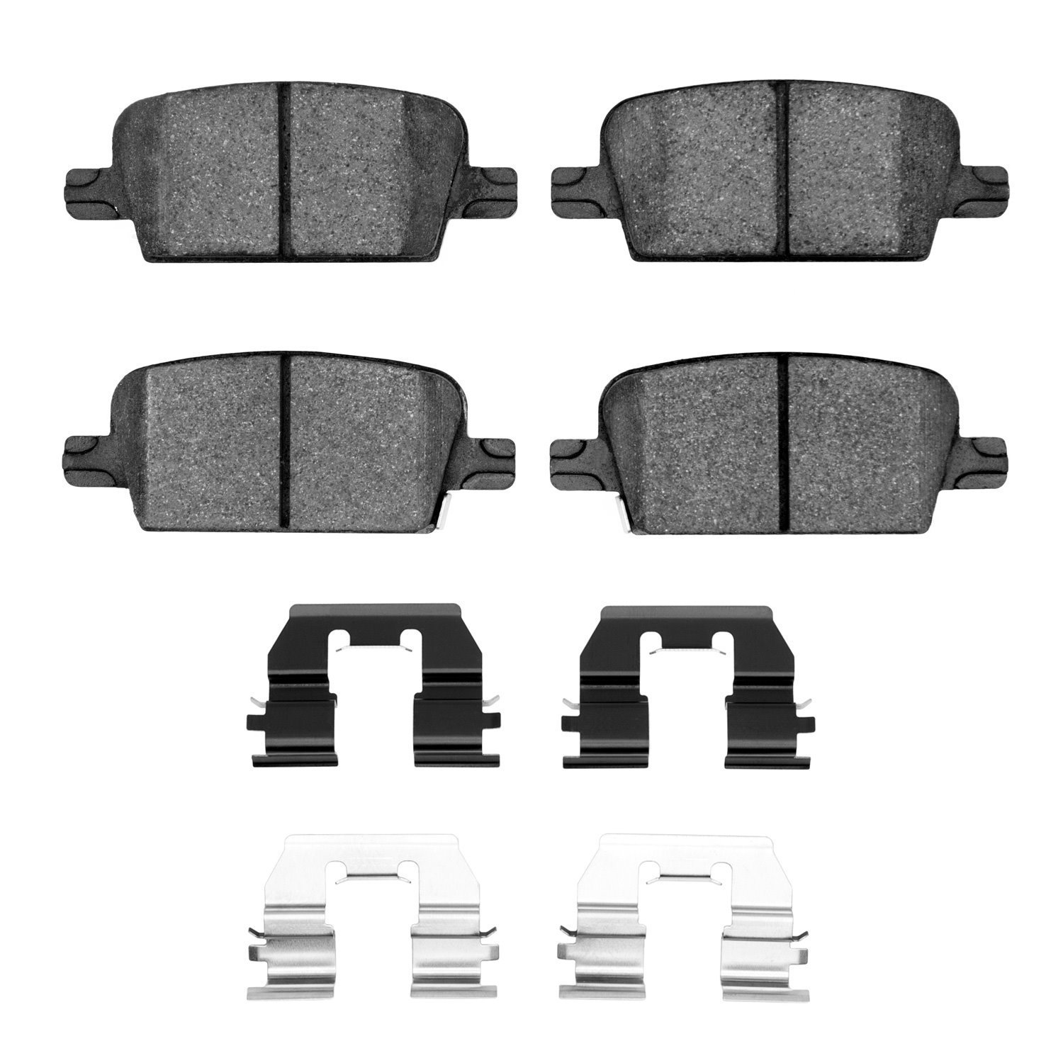 1310-1921-01 3000-Series Ceramic Brake Pads & Hardware Kit, Fits Select GM, Position: Rear