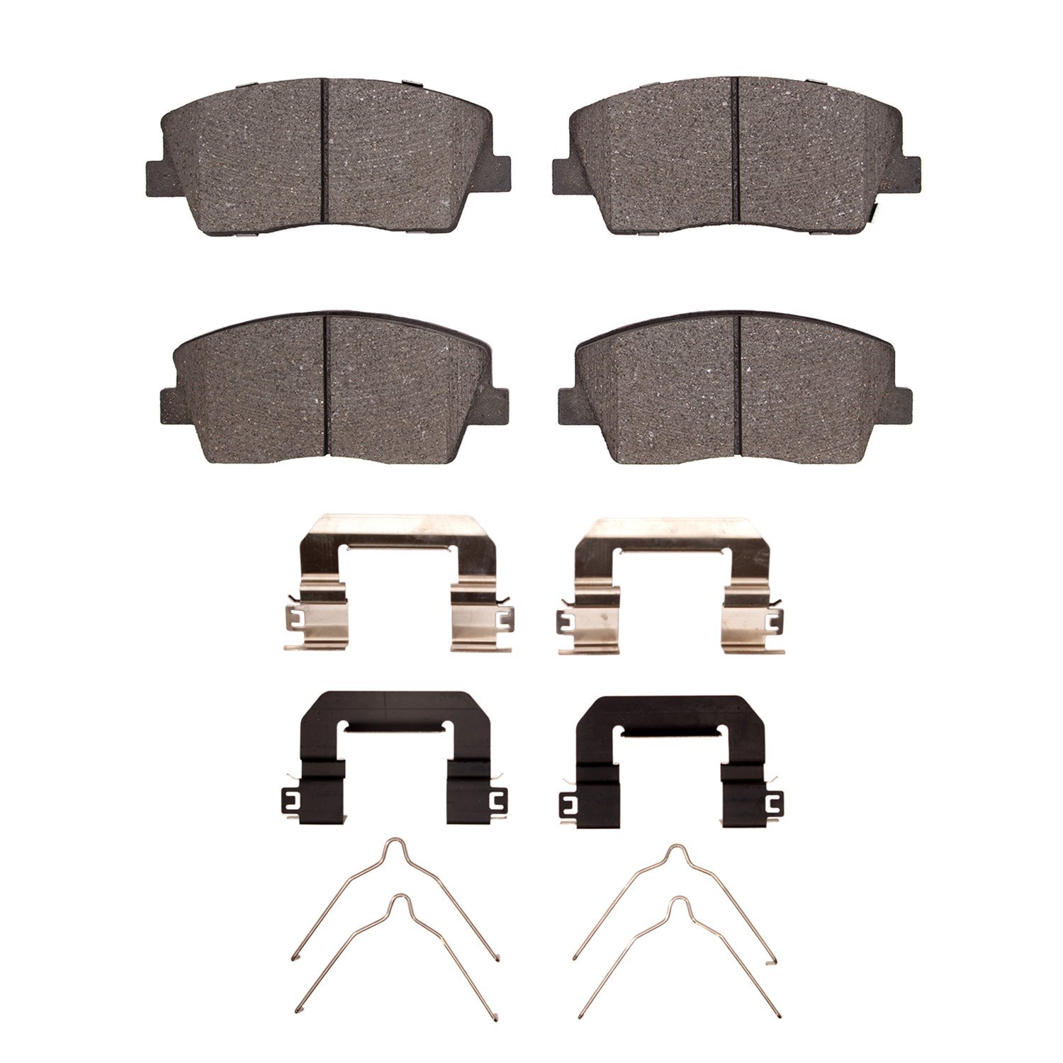 1310-2117-01 3000-Series Ceramic Brake Pads & Hardware Kit, Fits Select Kia/Hyundai/Genesis, Position: Front