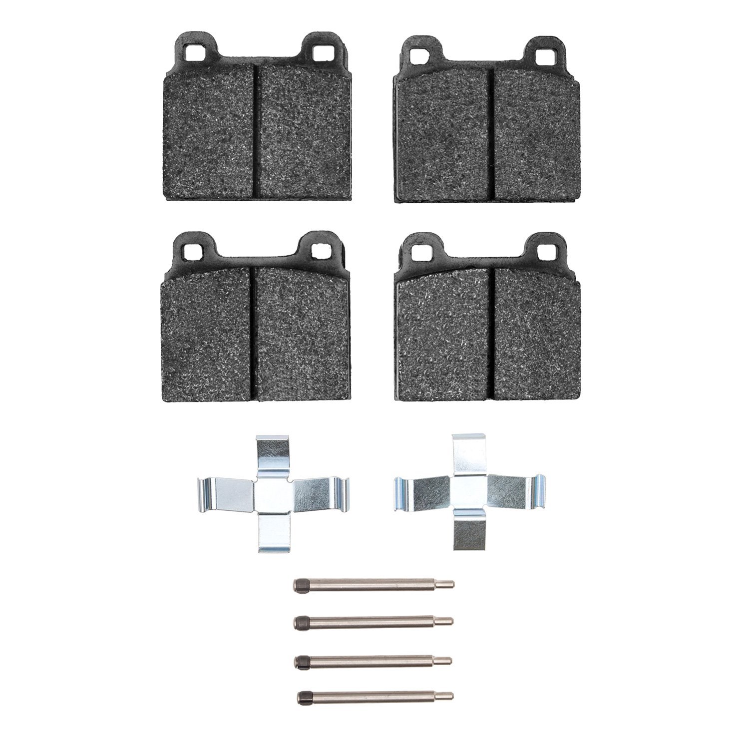 1311-0045-01 3000-Series Semi-Metallic Brake Pads & Hardware Kit, 1975-1985 Multiple Makes/Models, Position: Front