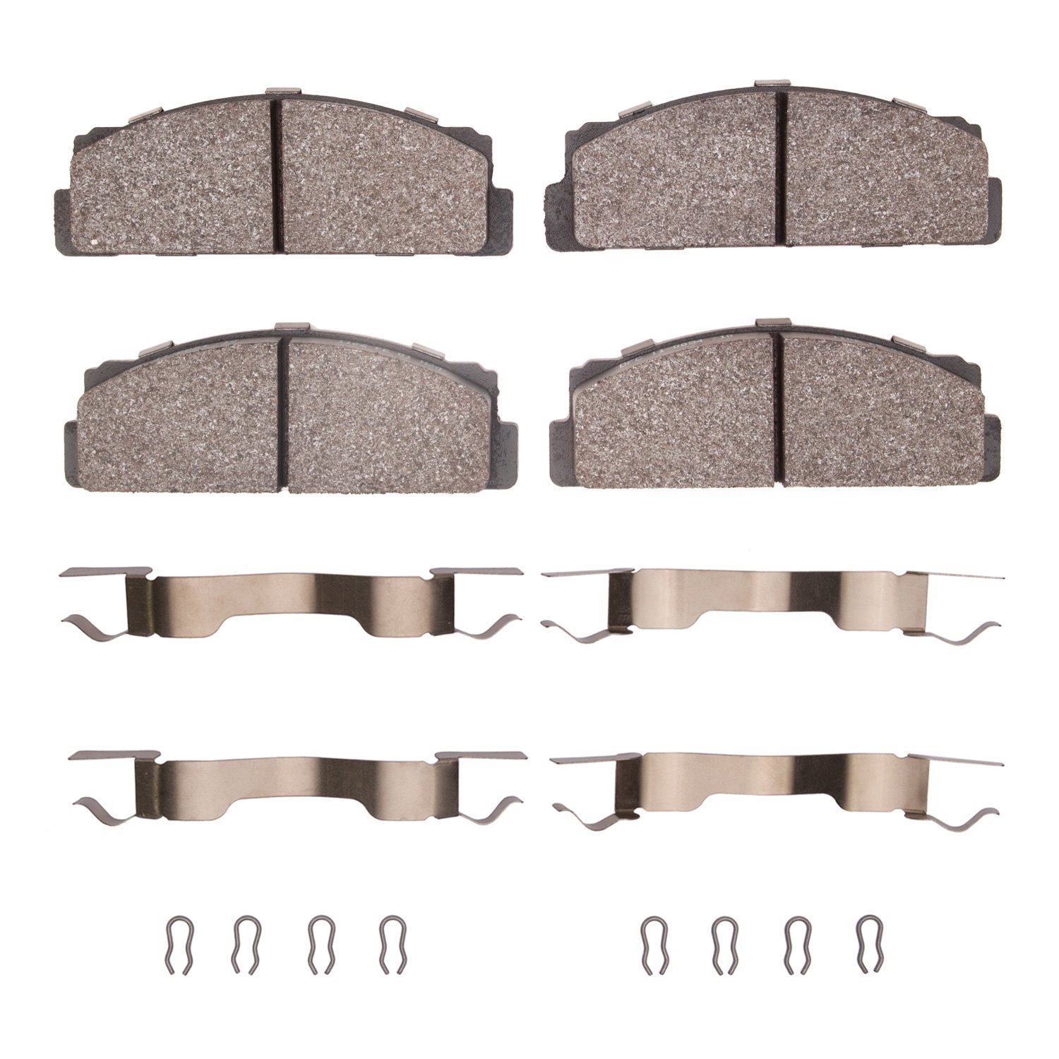 1311-0054-11 3000-Series Semi-Metallic Brake Pads & Hardware Kit, 1968-1992 Multiple Makes/Models, Position: Front