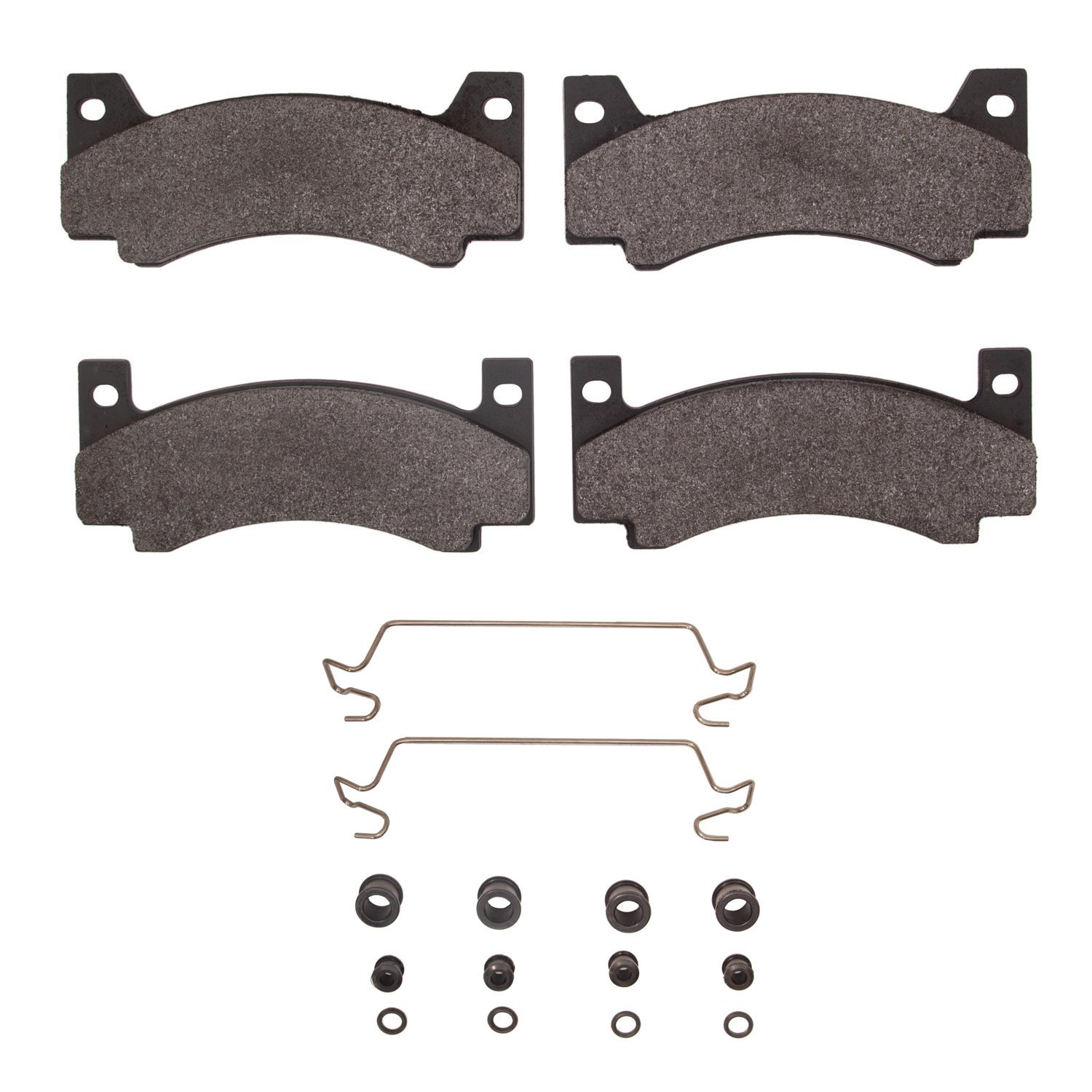 1311-0085-02 3000-Series Semi-Metallic Brake Pads & Hardware Kit, 1973-1978 Mopar, Position: Front