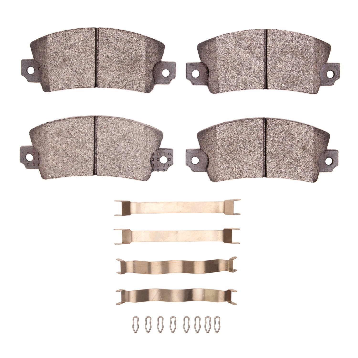 1311-0097-02 3000-Series Semi-Metallic Brake Pads & Hardware Kit, 1971-1983 Renault, Position: Front