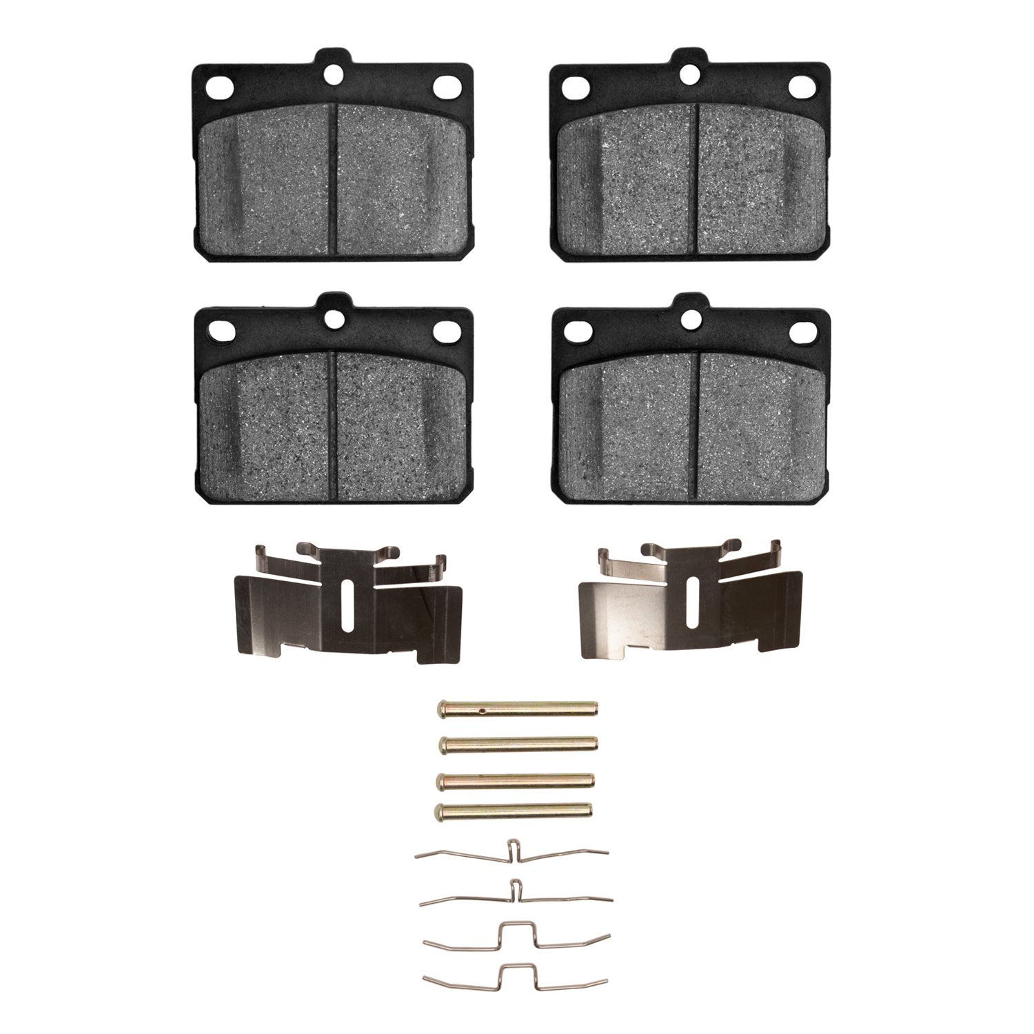 1311-0101-01 3000-Series Semi-Metallic Brake Pads & Hardware Kit, 1974-1987 Multiple Makes/Models, Position: Front