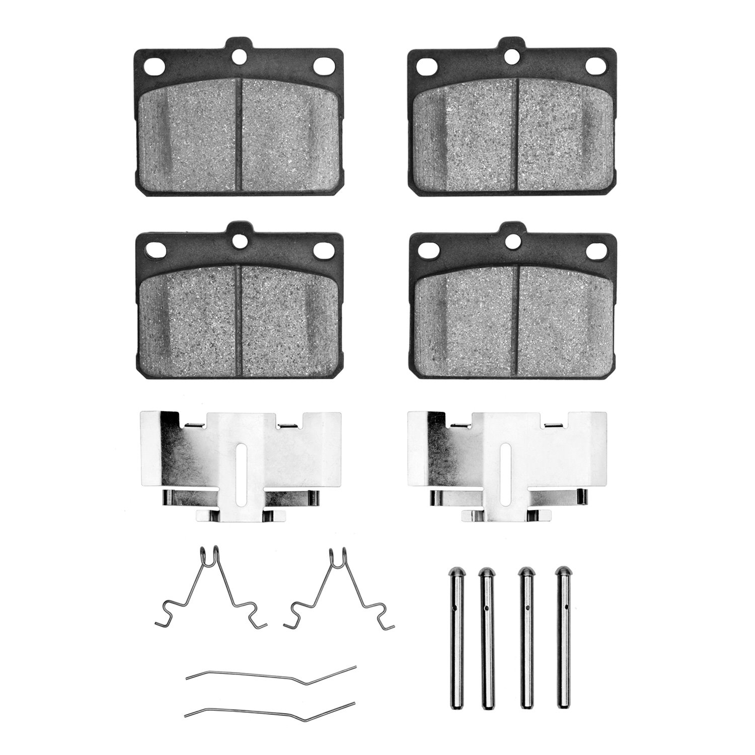 1311-0101-02 3000-Series Semi-Metallic Brake Pads & Hardware Kit, 1981-1983 Lexus/Toyota/Scion, Position: Front