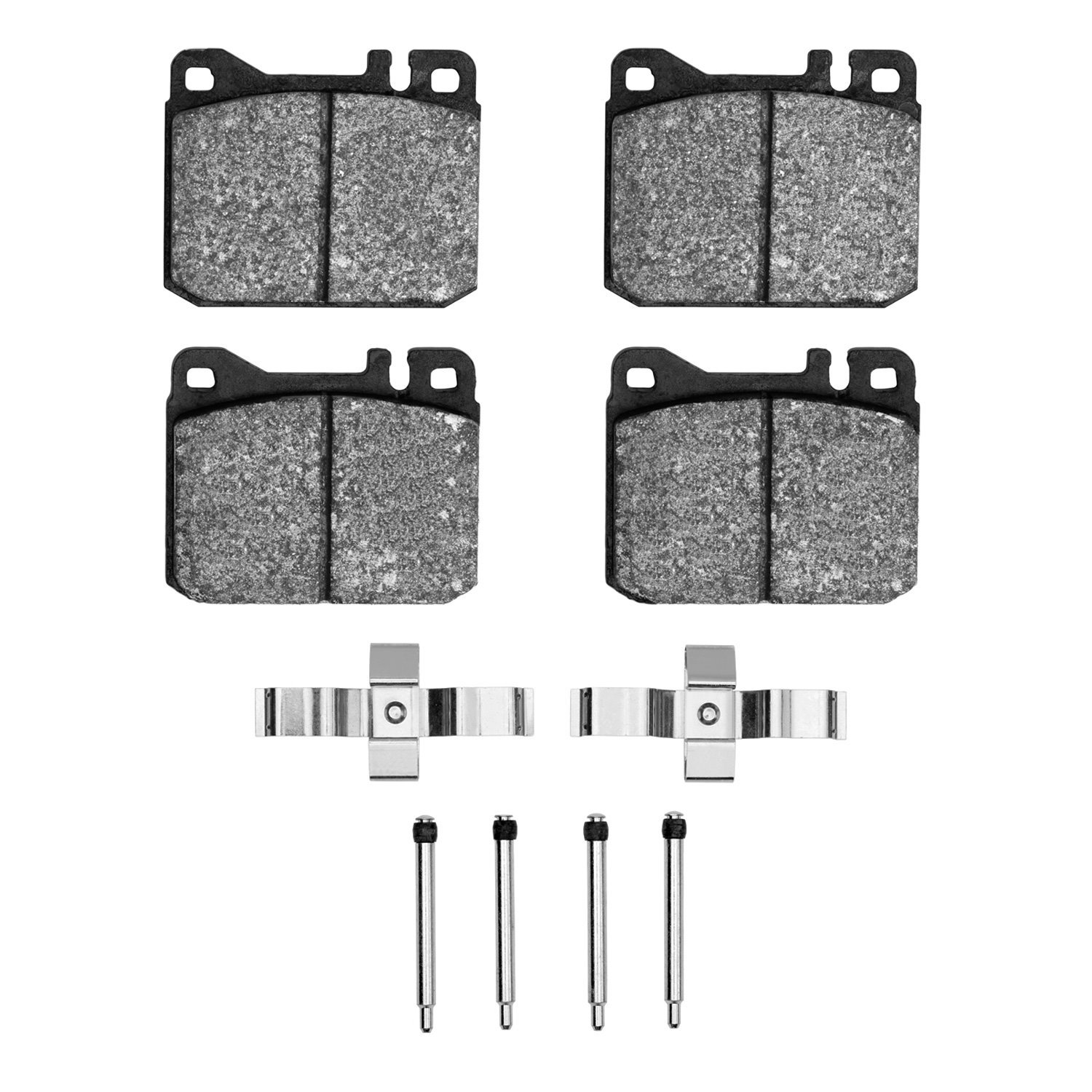 1311-0145-03 3000-Series Semi-Metallic Brake Pads & Hardware Kit, 1973-1979 Mercedes-Benz, Position: Front