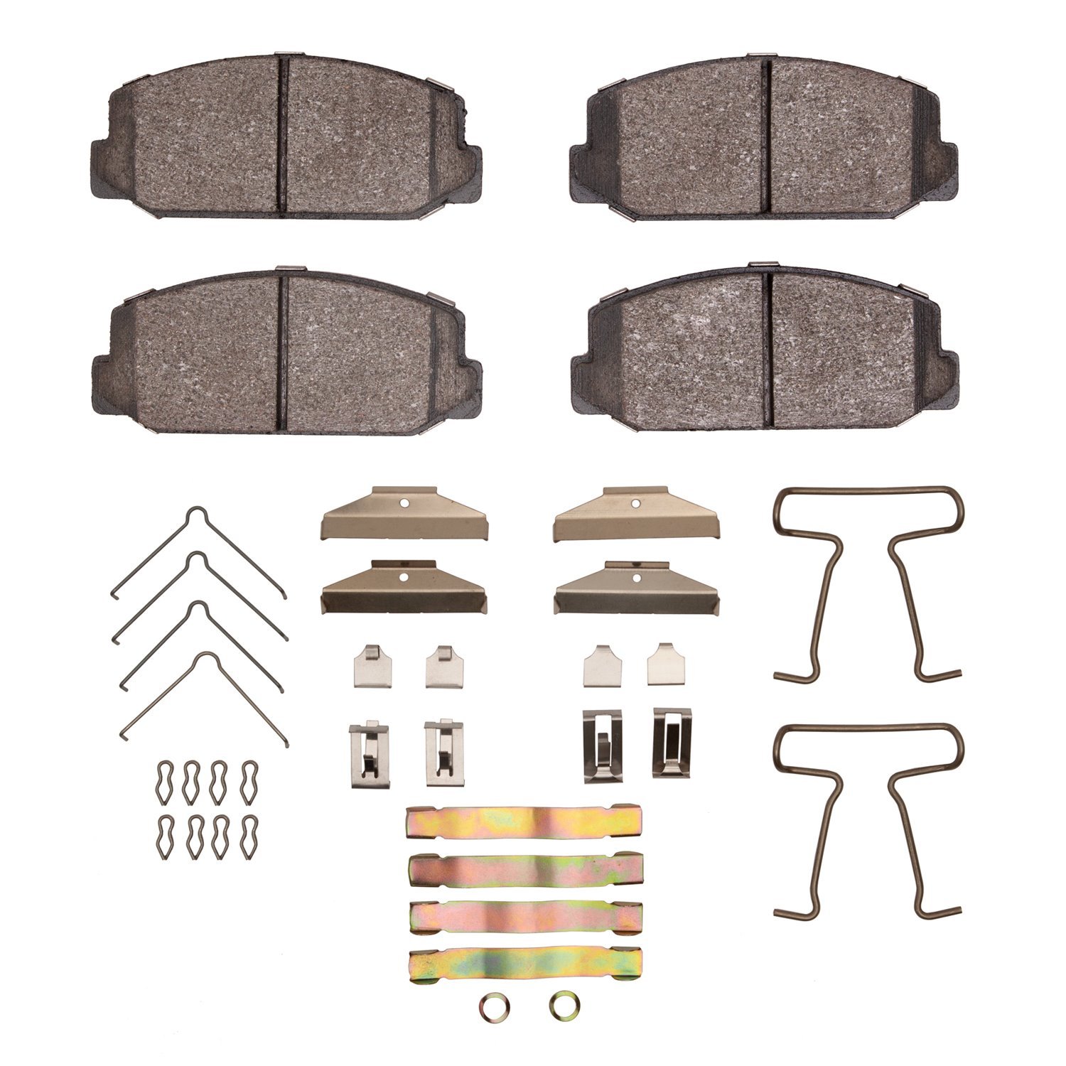 1311-0178-01 3000-Series Semi-Metallic Brake Pads & Hardware Kit, 1970-1979 Lexus/Toyota/Scion, Position: Front