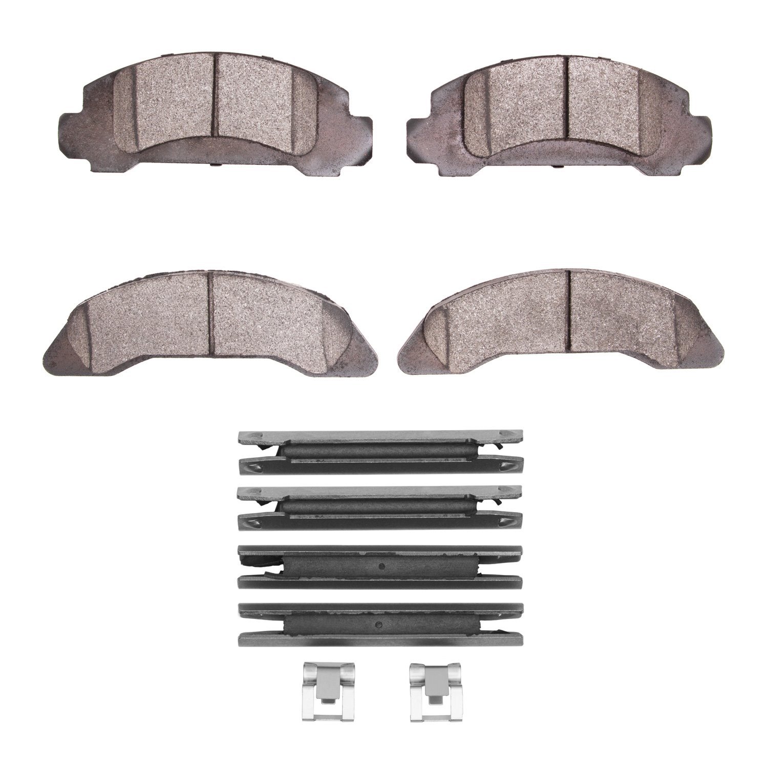 1311-0326-01 3000-Series Semi-Metallic Brake Pads & Hardware Kit, 1986-1987 Ford/Lincoln/Mercury/Mazda, Position: Front