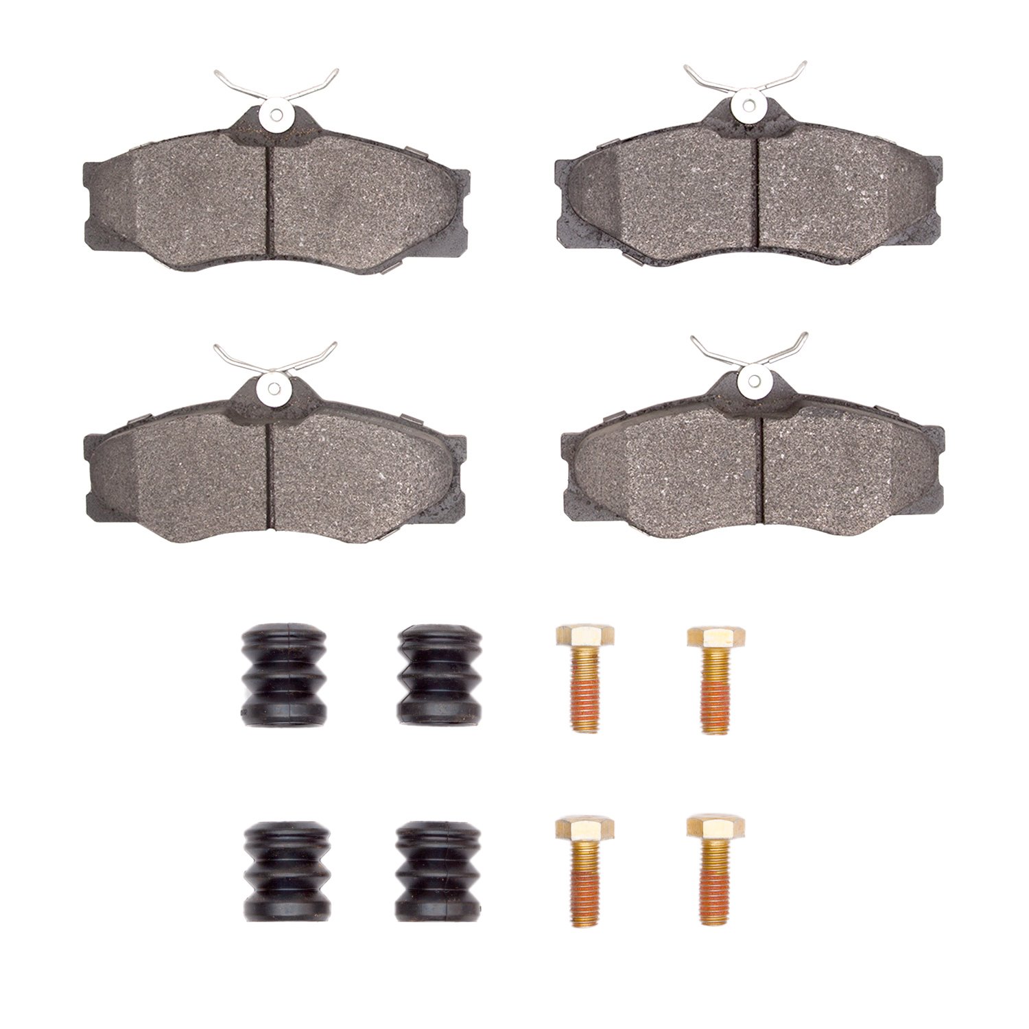 1311-0338-01 3000-Series Semi-Metallic Brake Pads & Hardware Kit, 1986-1991 Audi/Volkswagen, Position: Front