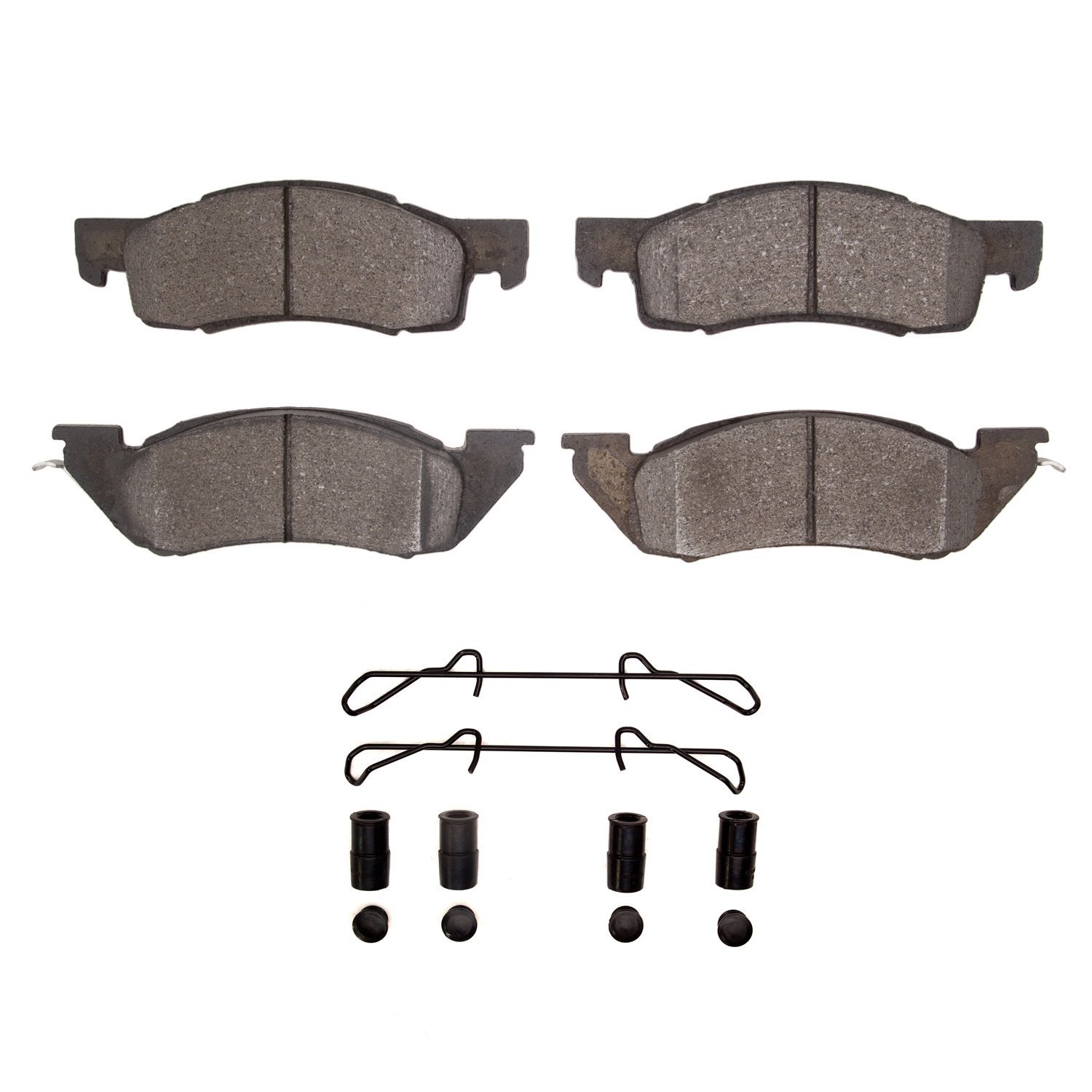 1311-0344-01 3000-Series Semi-Metallic Brake Pads & Hardware Kit, 1987-1990 Mopar, Position: Front