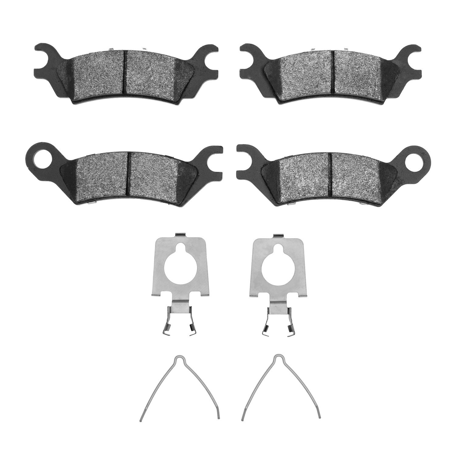 1311-0361-01 3000-Series Semi-Metallic Brake Pads & Hardware Kit, 1986-1987 Ford/Lincoln/Mercury/Mazda, Position: Rear