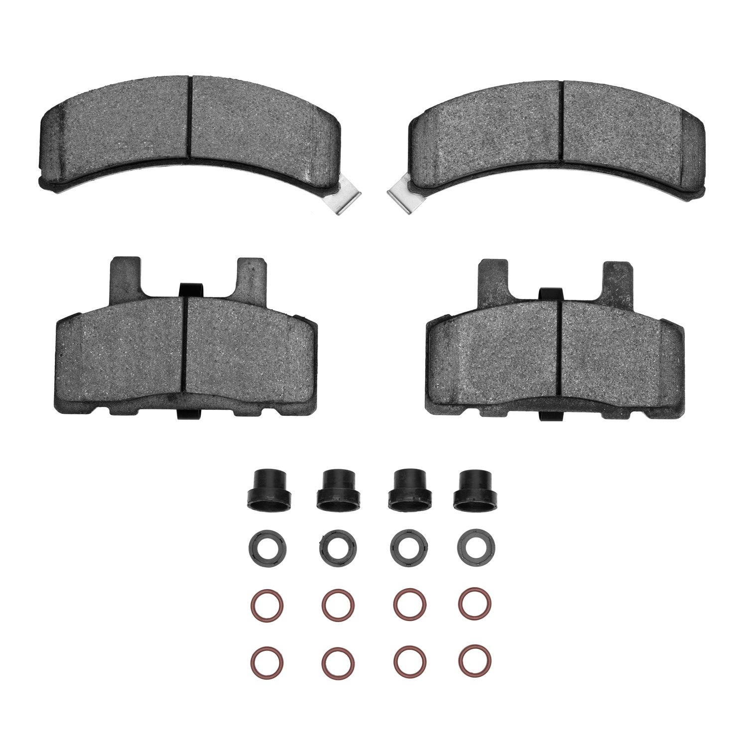 1311-0369-01 3000-Series Semi-Metallic Brake Pads & Hardware Kit, 1988-2002 Multiple Makes/Models, Position: Front
