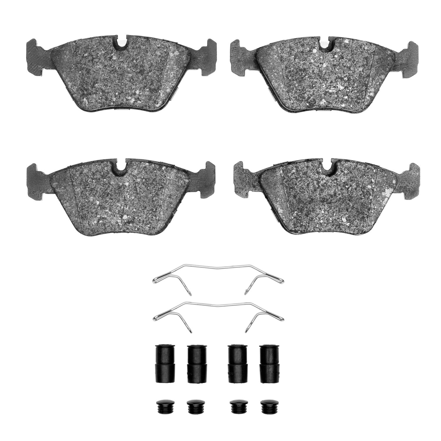 1311-0394-02 3000-Series Semi-Metallic Brake Pads & Hardware Kit, 1989-1991 Audi/Volkswagen, Position: Front