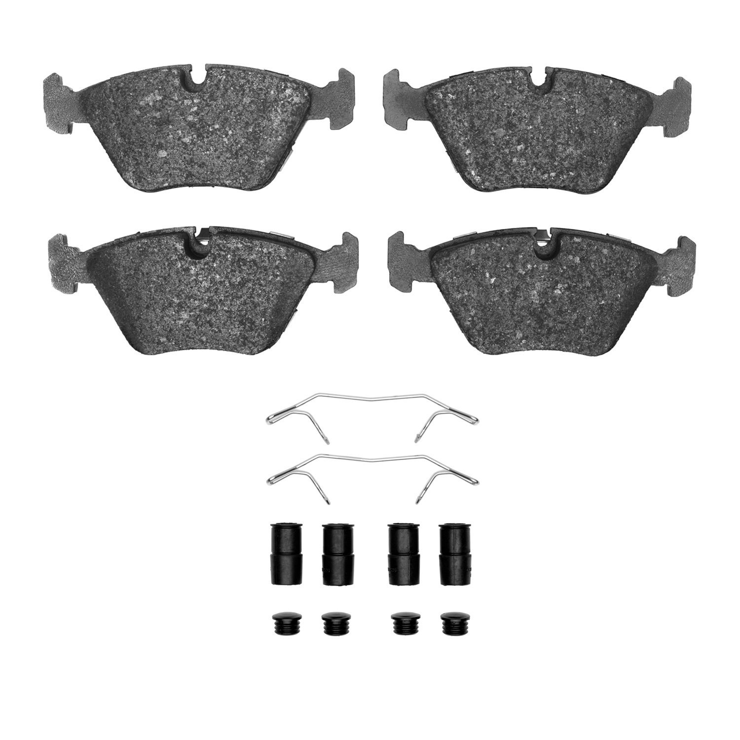 1311-0394-11 3000-Series Semi-Metallic Brake Pads & Hardware Kit, 1989-2006 Multiple Makes/Models, Position: Front