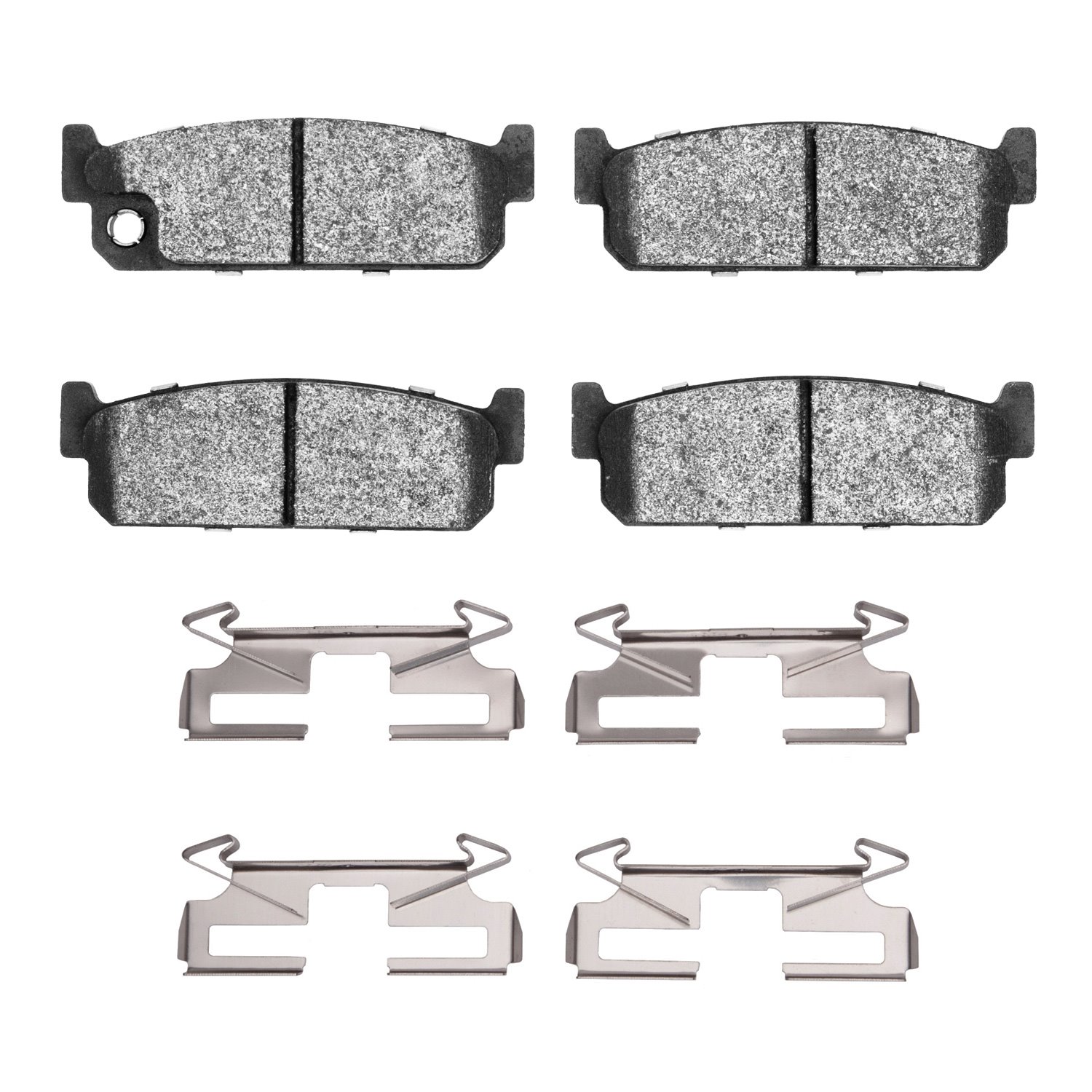 1311-0481-01 3000-Series Semi-Metallic Brake Pads & Hardware Kit, 1990-1993 Infiniti/Nissan, Position: Rear