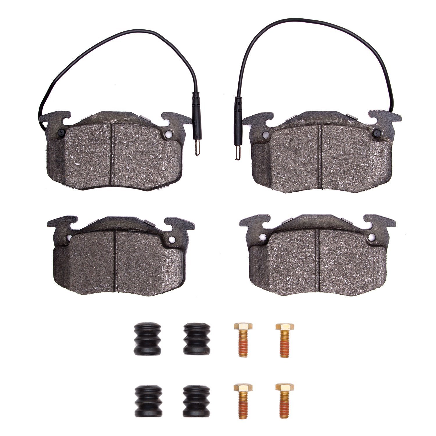 1311-0516-02 3000-Series Semi-Metallic Brake Pads & Hardware Kit, 1983-1983 Renault, Position: Front