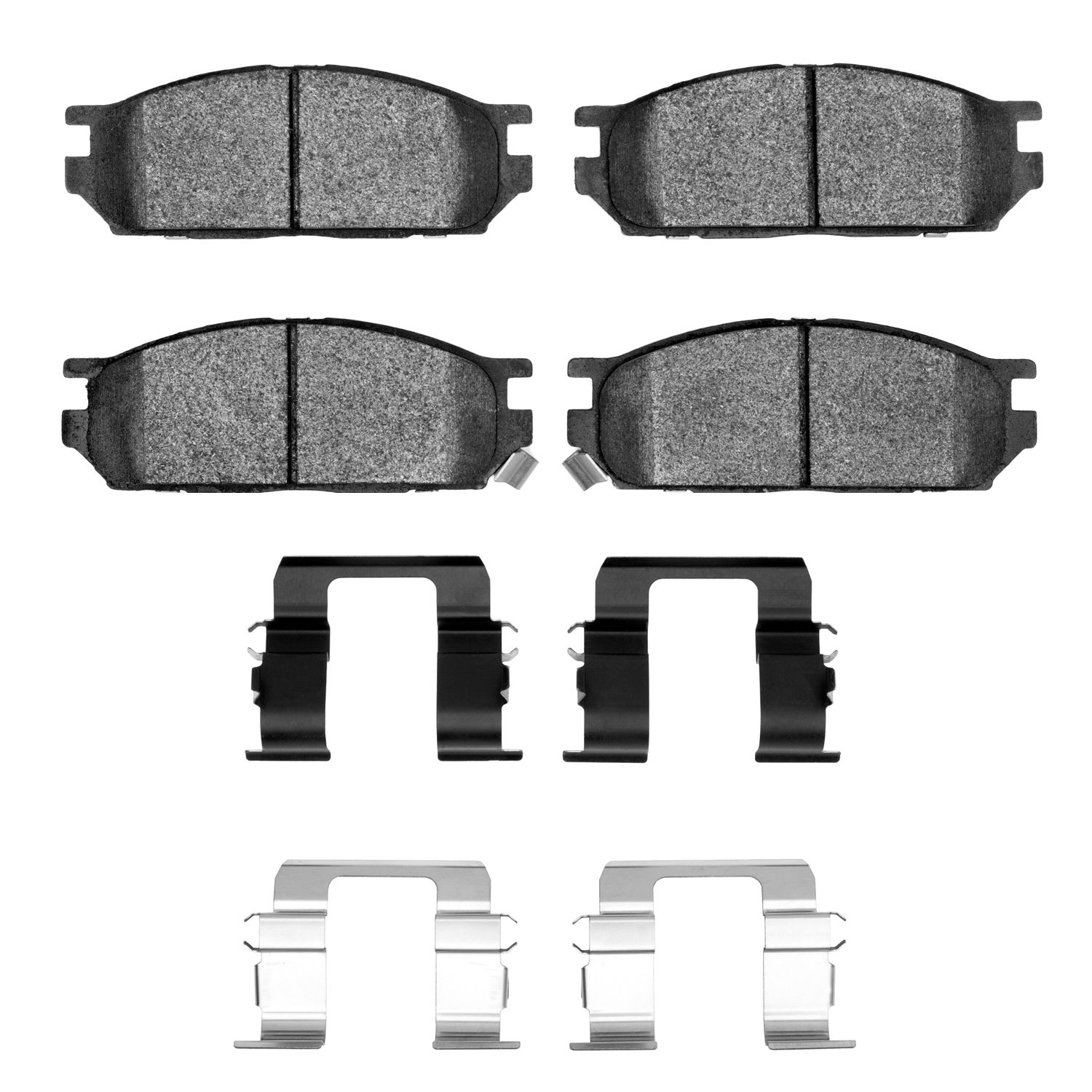 1311-0534-01 3000-Series Semi-Metallic Brake Pads & Hardware Kit, 1991-1992 Multiple Makes/Models, Position: Front