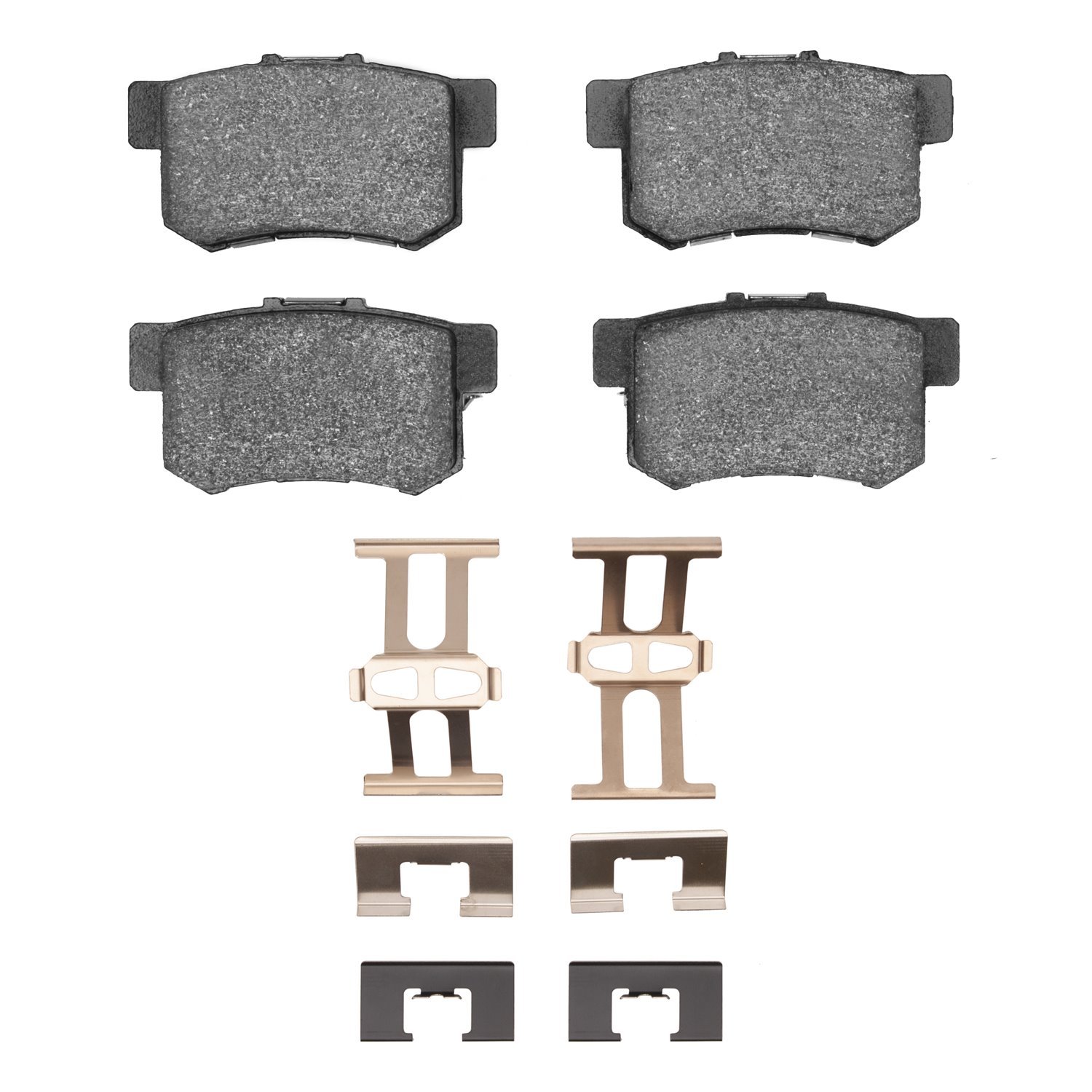 1311-0537-03 3000-Series Semi-Metallic Brake Pads & Hardware Kit, 2000-2013 Multiple Makes/Models, Position: Rear